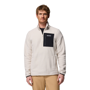 Columbia Men's Jasper Ridge Pebble 1/2 Zip Long Sleeve Fleece Top
