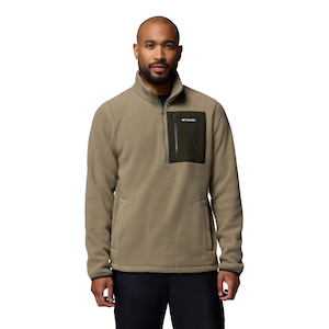 Columbia Men's Jasper Ridge Pebble 1/2 Zip Long Sleeve Fleece Top