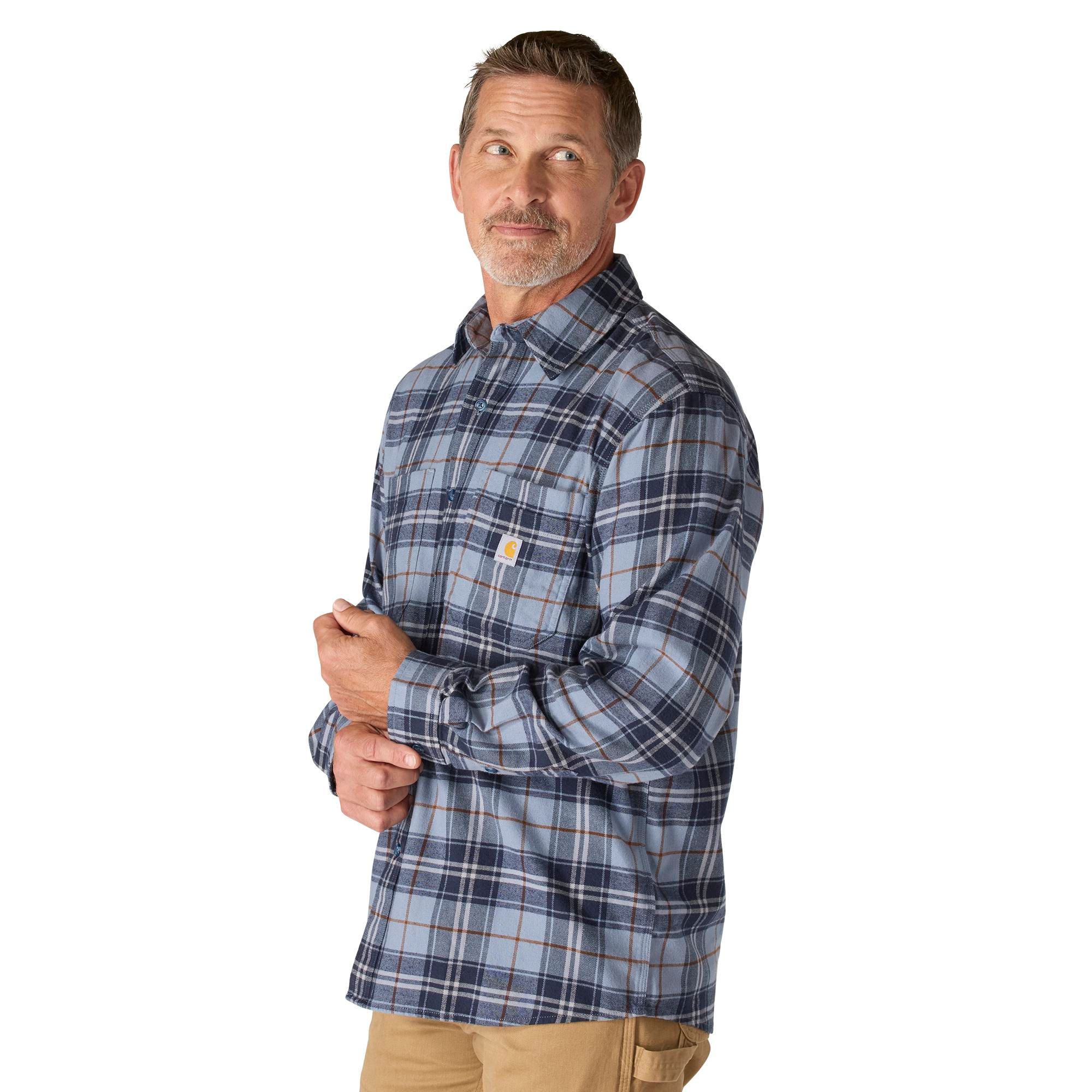 Carhartt Men's Midweight Long Sleeve Flannel Shirt