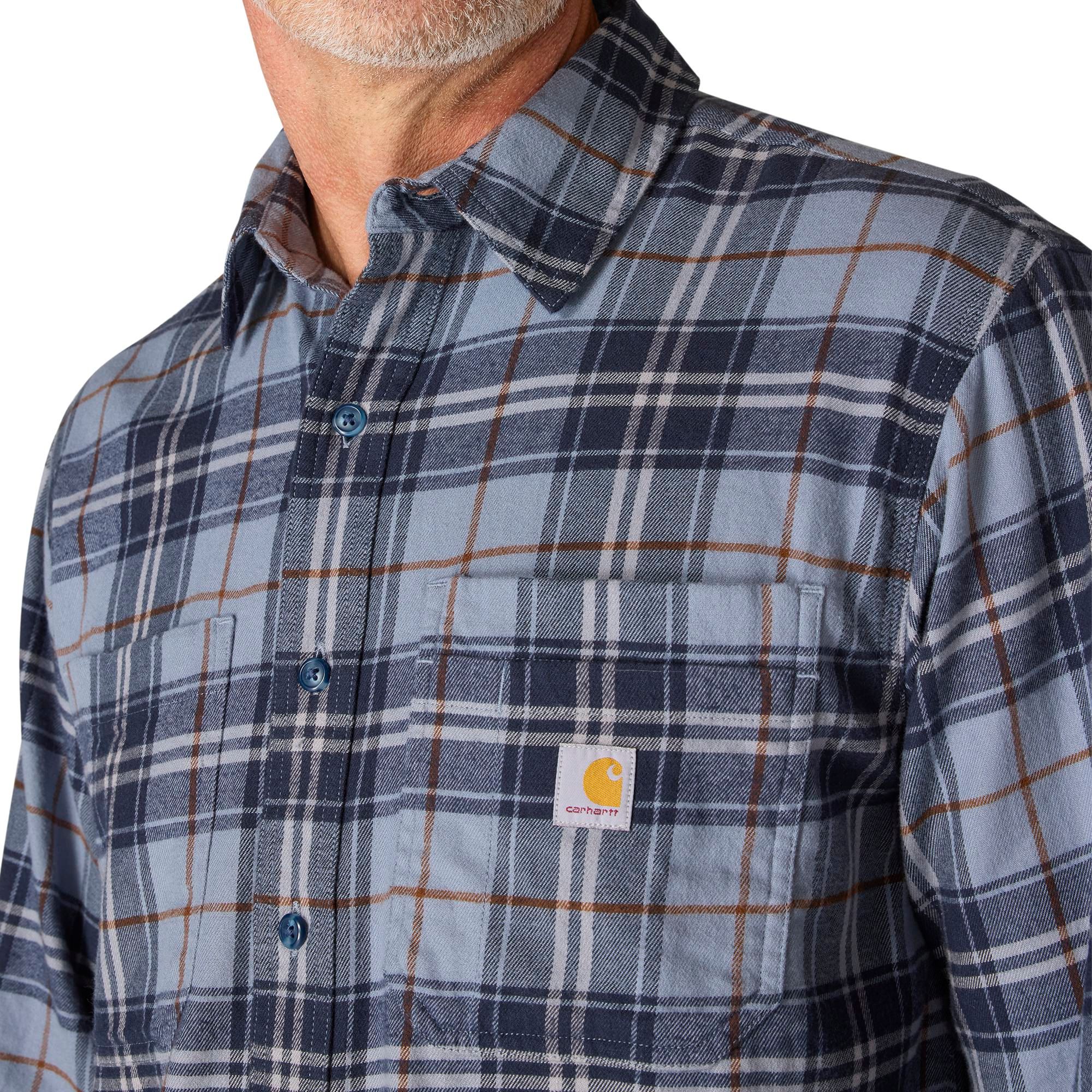 Carhartt Men's Midweight Long Sleeve Flannel Shirt