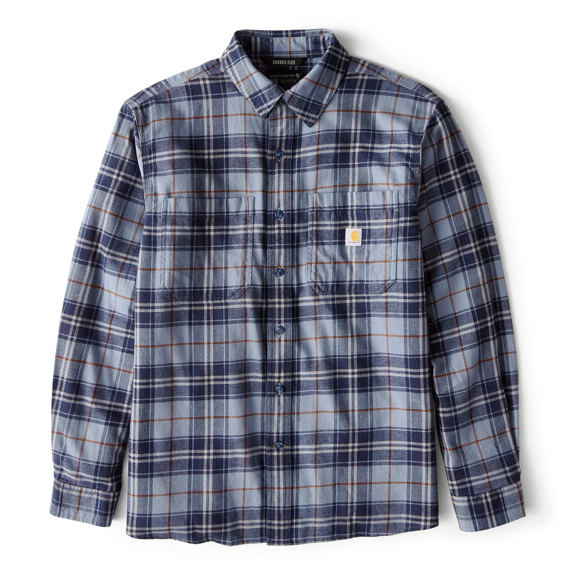 Carhartt Men's Midweight Long Sleeve Flannel Shirt