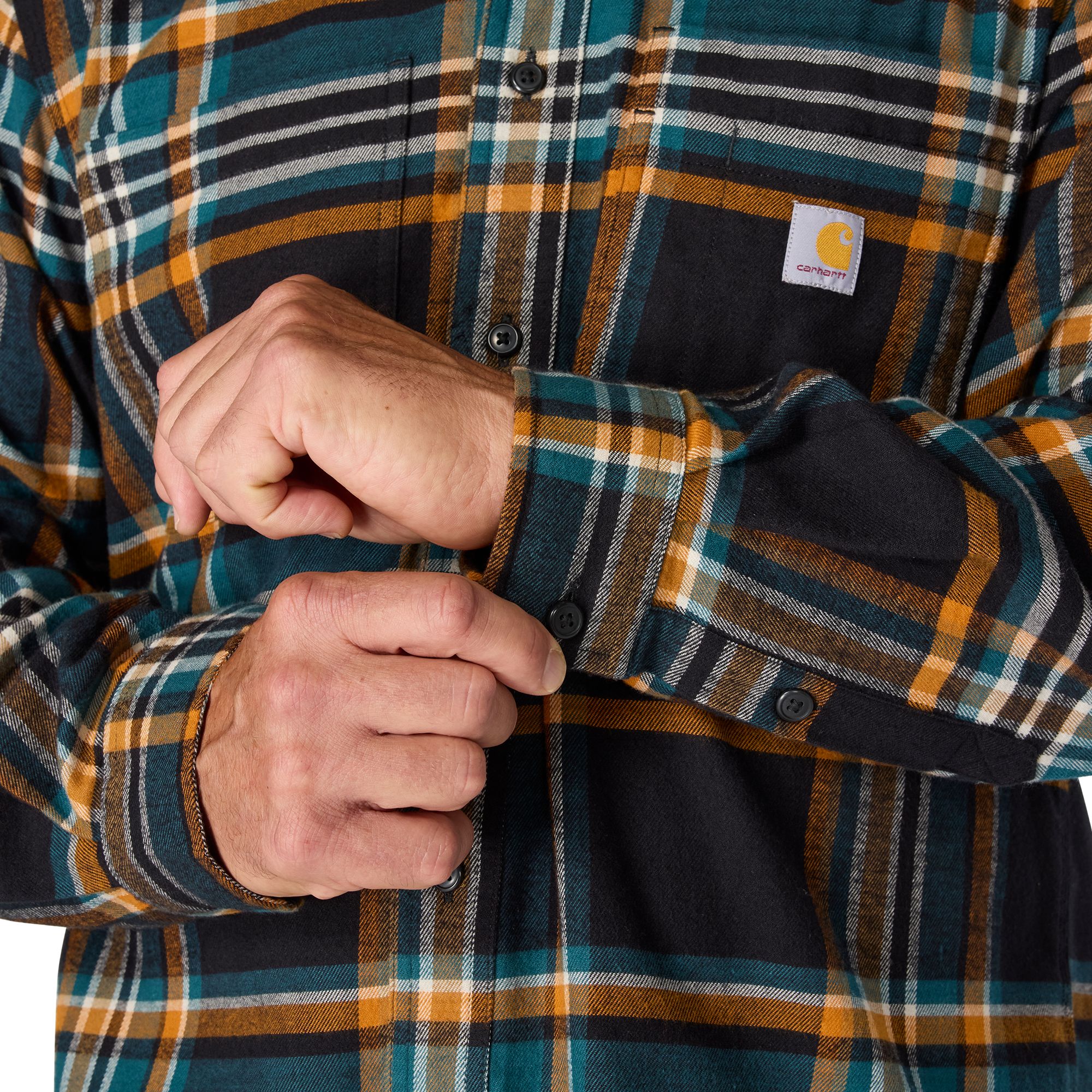 Carhartt Men's Midweight Long Sleeve Flannel Shirt