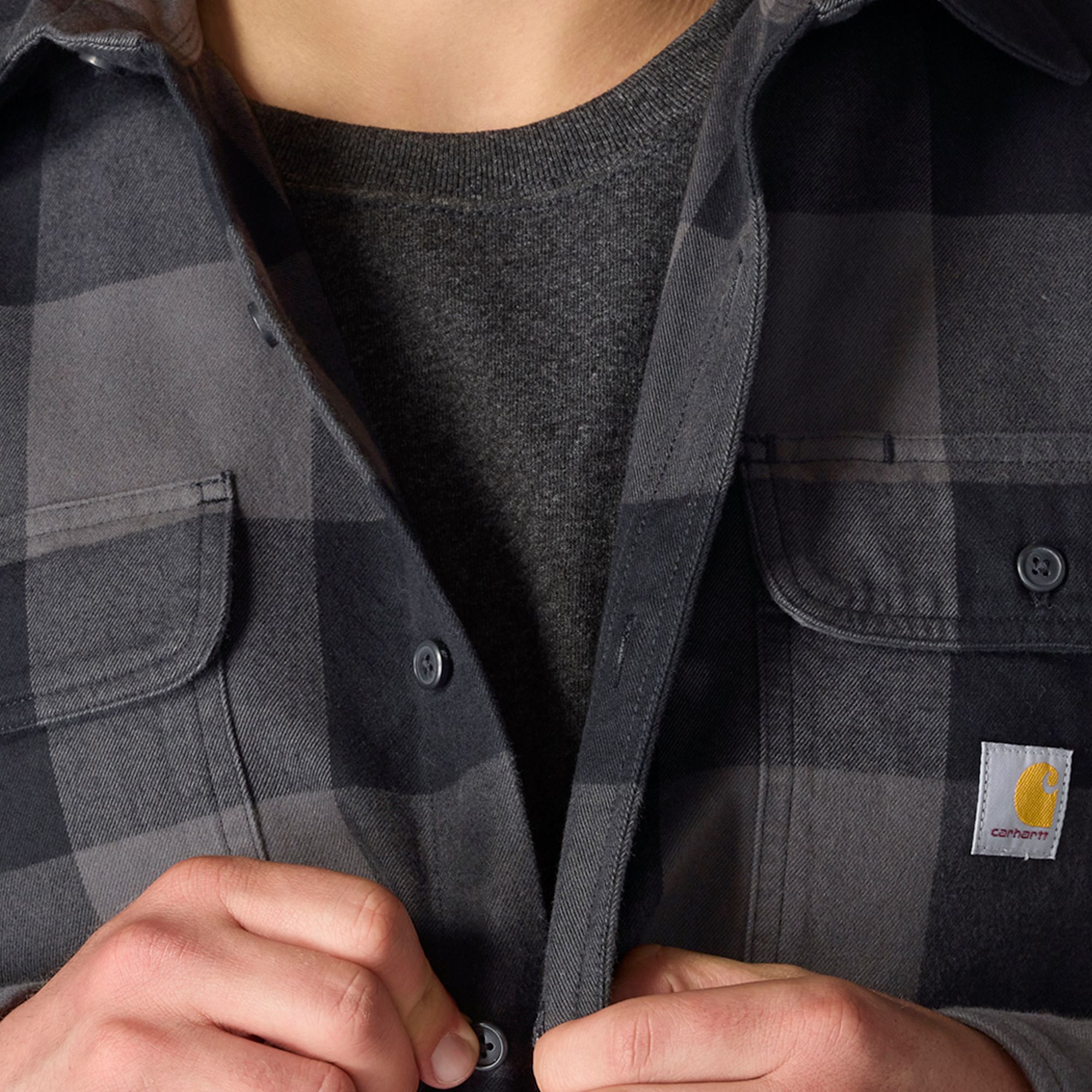 Carhartt Men's Heavyweight Long Sleeve Flannel Shirt