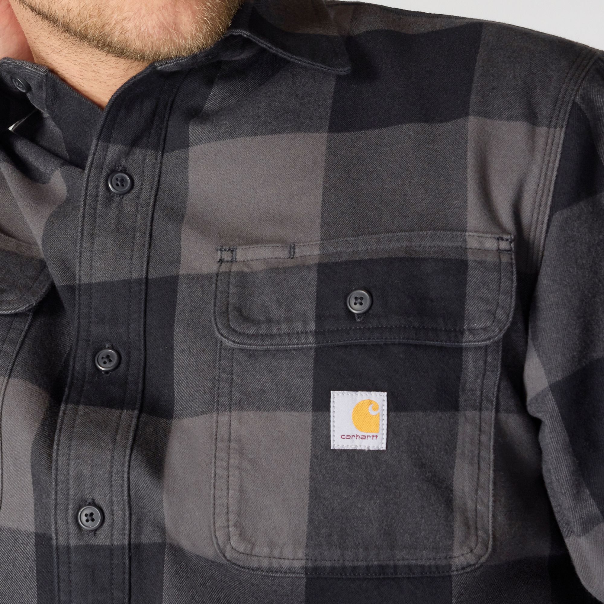 Carhartt Men's Heavyweight Long Sleeve Flannel Shirt