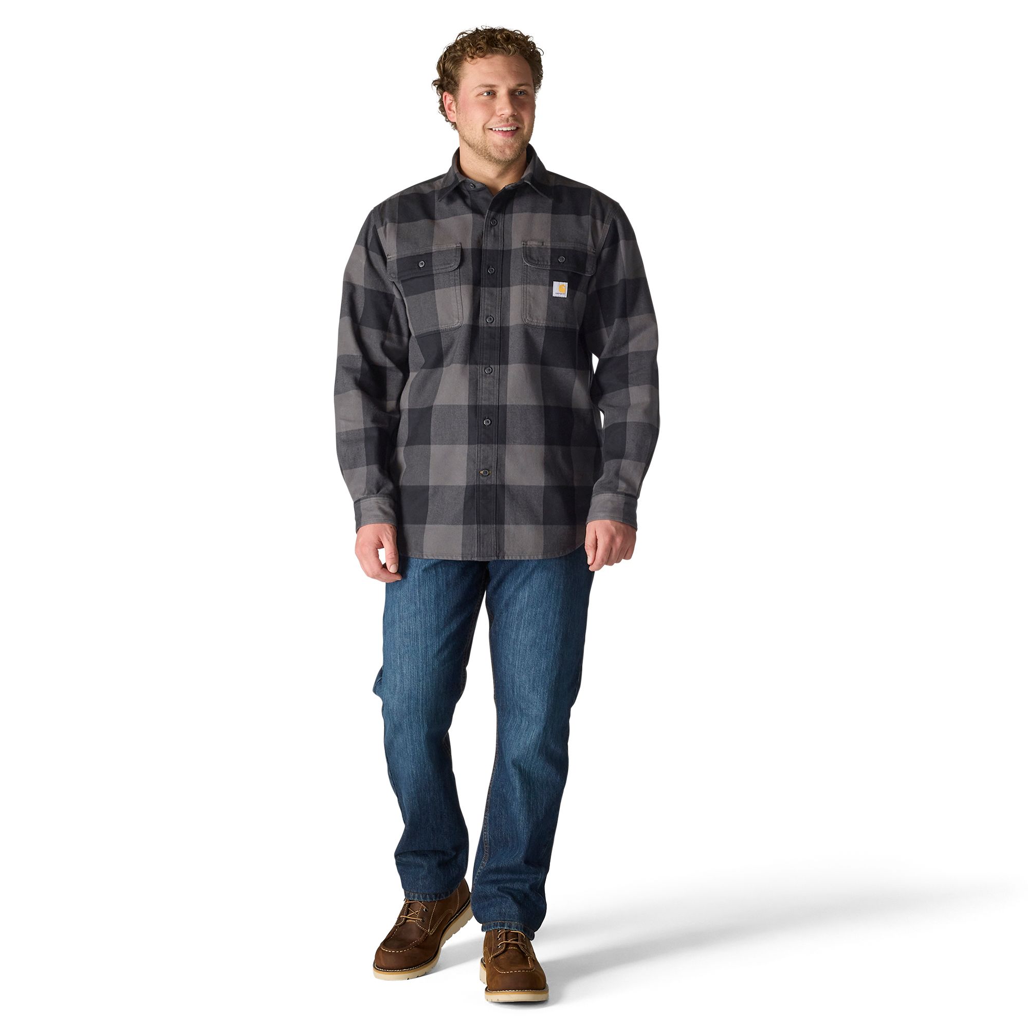 Carhartt Men's Heavyweight Long Sleeve Flannel Shirt