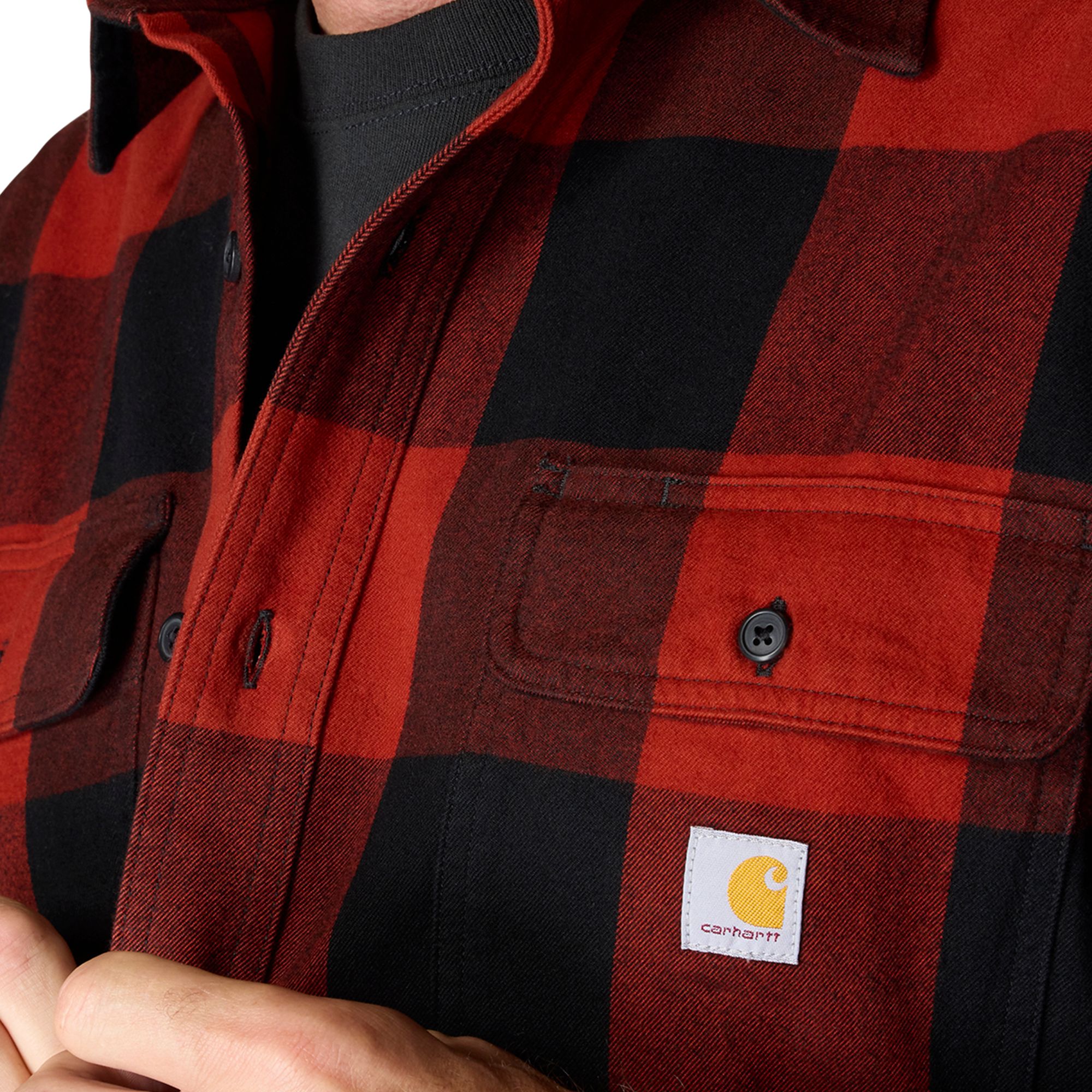 Carhartt Men's Heavyweight Long Sleeve Flannel Shirt