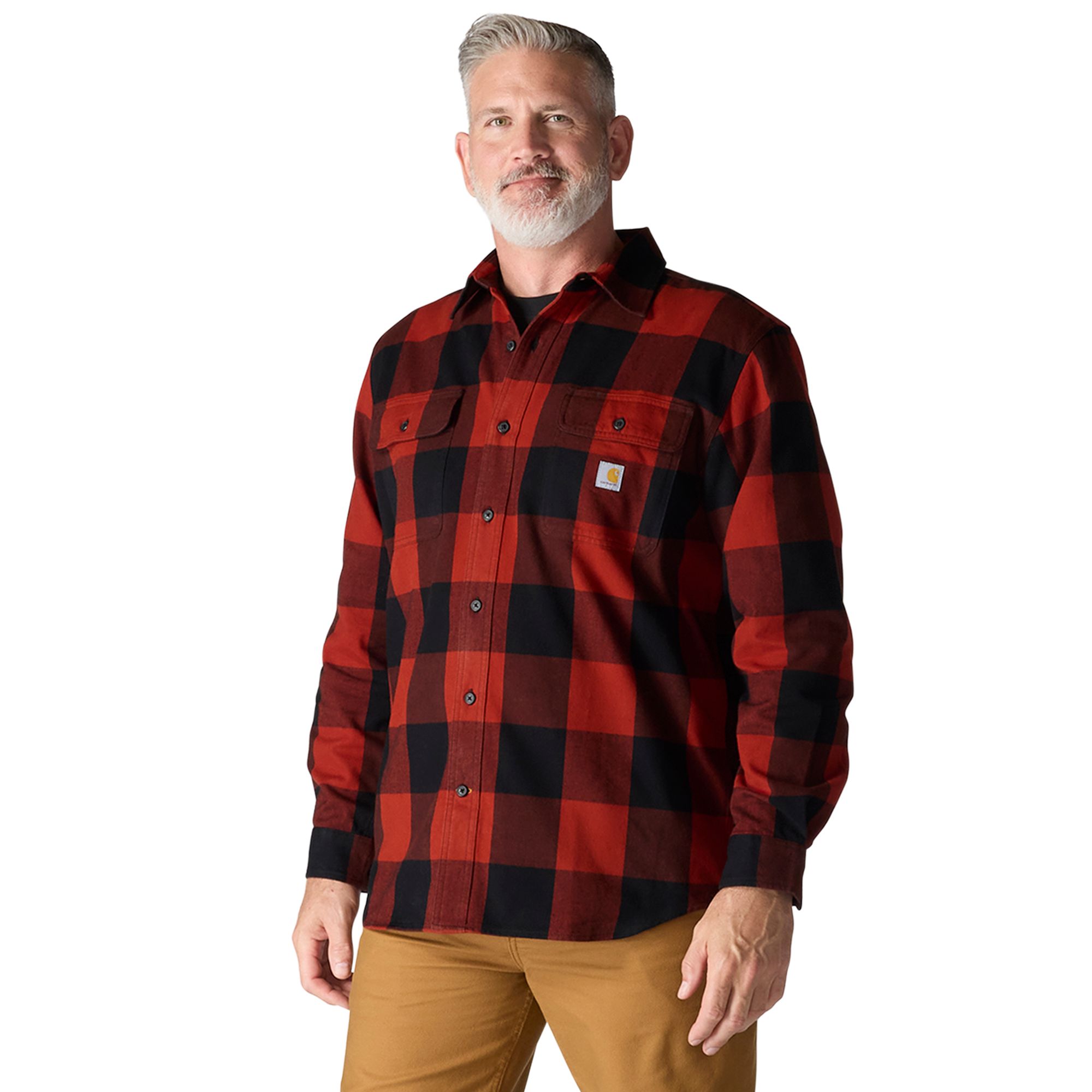 Carhartt Men's Heavyweight Long Sleeve Flannel Shirt