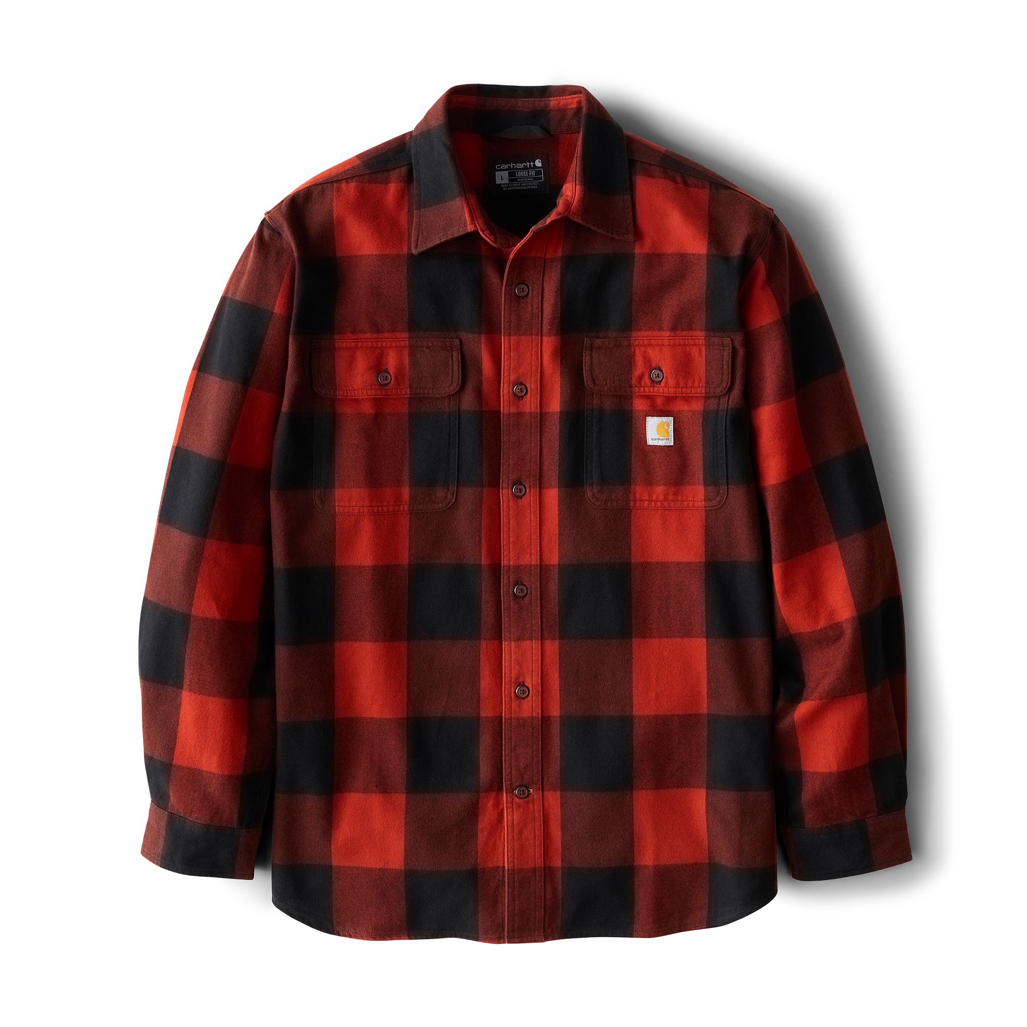 Carhartt Men's Heavyweight Long Sleeve Flannel Shirt