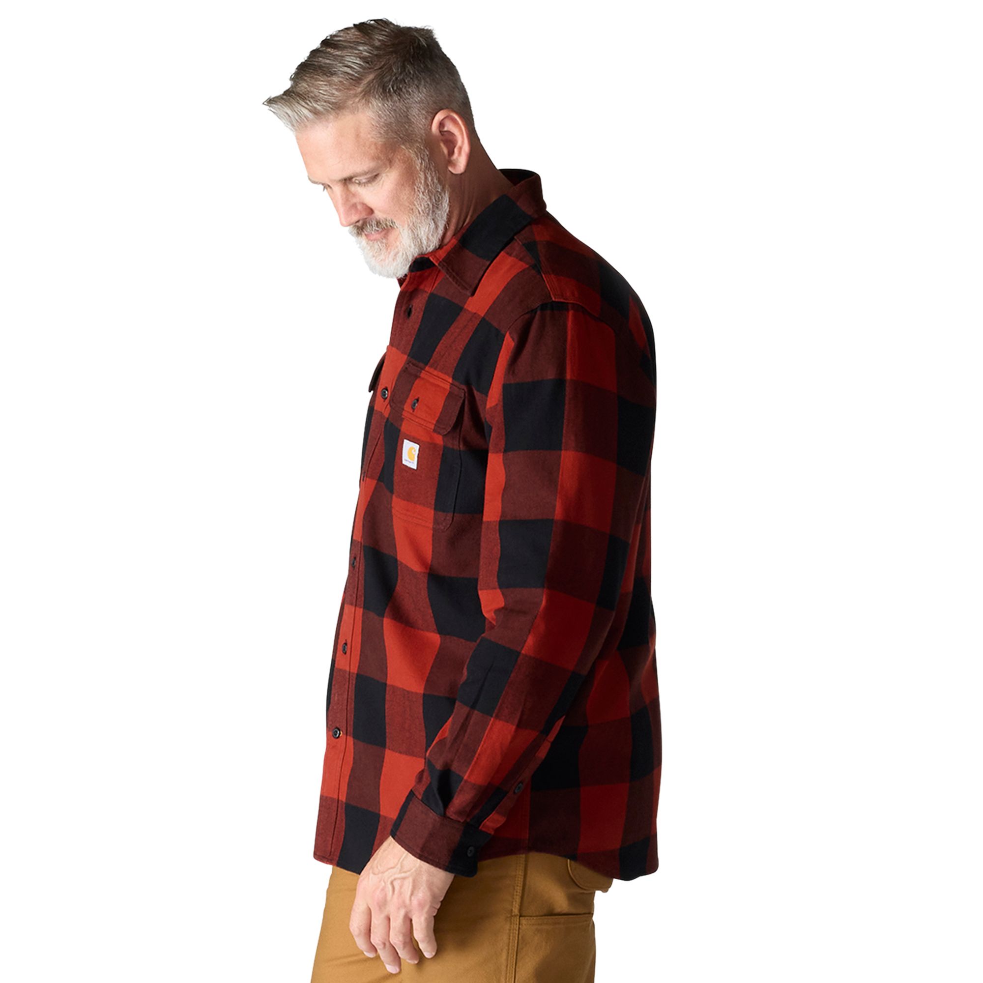 Carhartt Men's Heavyweight Long Sleeve Flannel Shirt