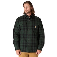 Carhartt Men's Flannel Sherpa Lined Jacket