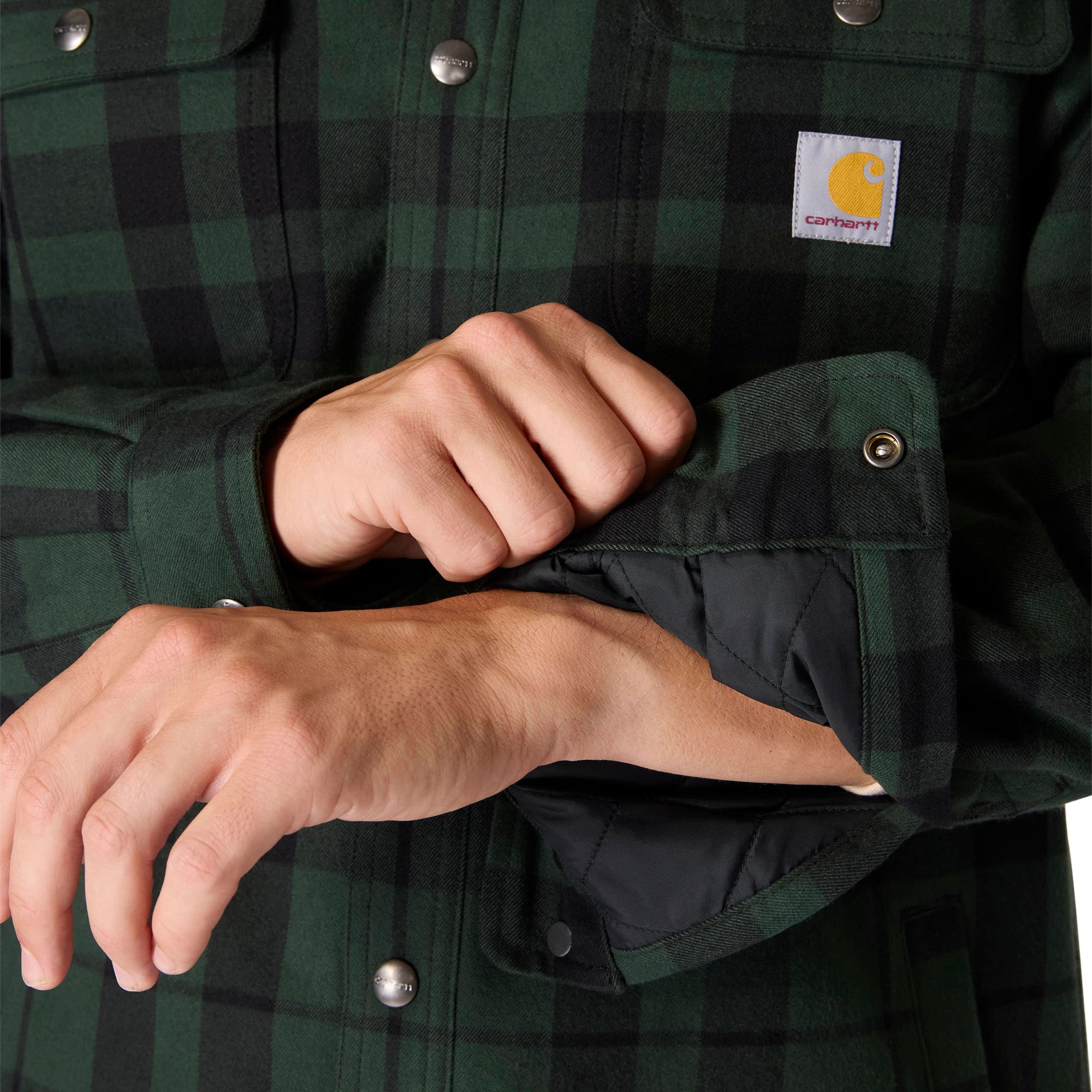 Carhartt Men's Flannel Sherpa Lined Jacket