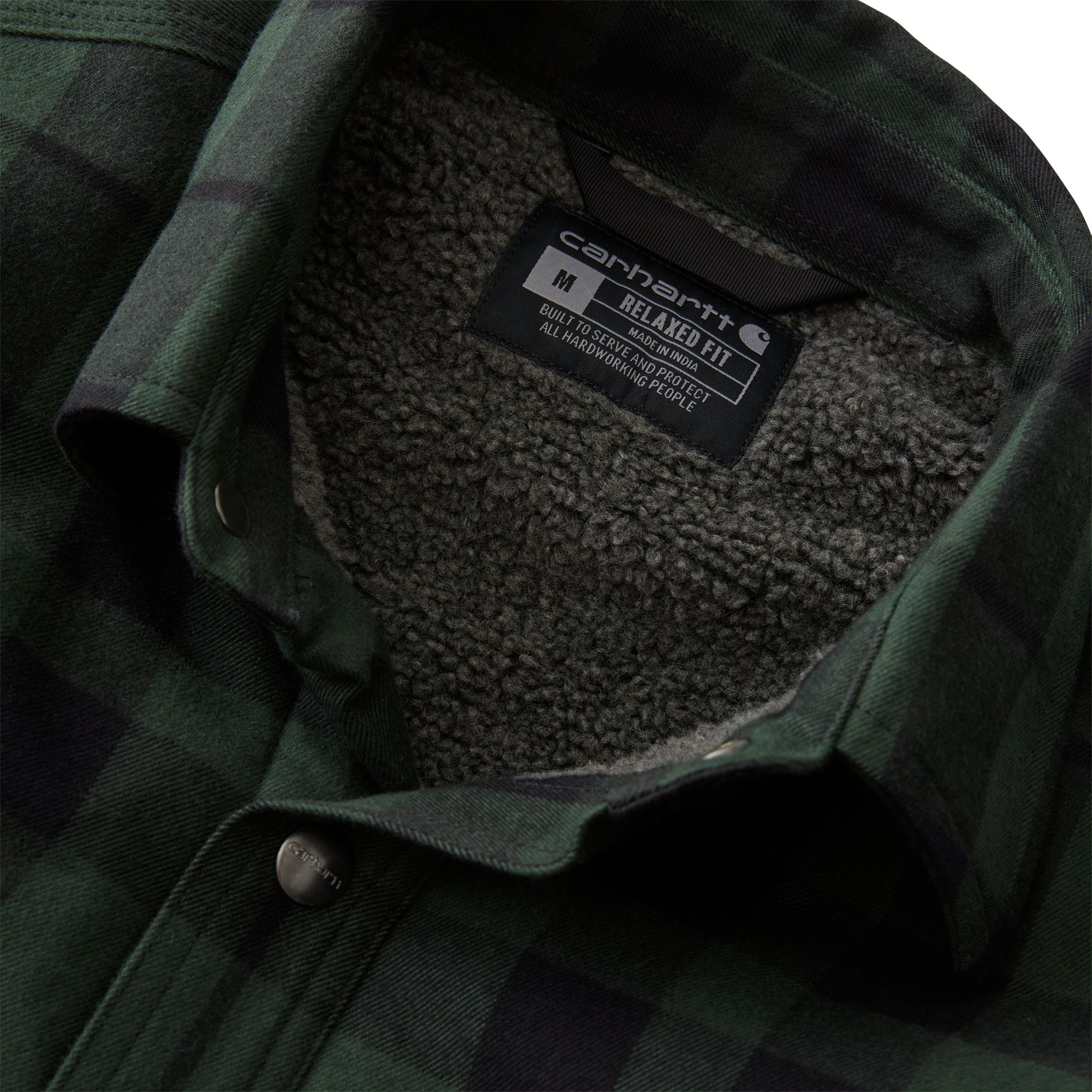 Carhartt Men's Flannel Sherpa Lined Jacket