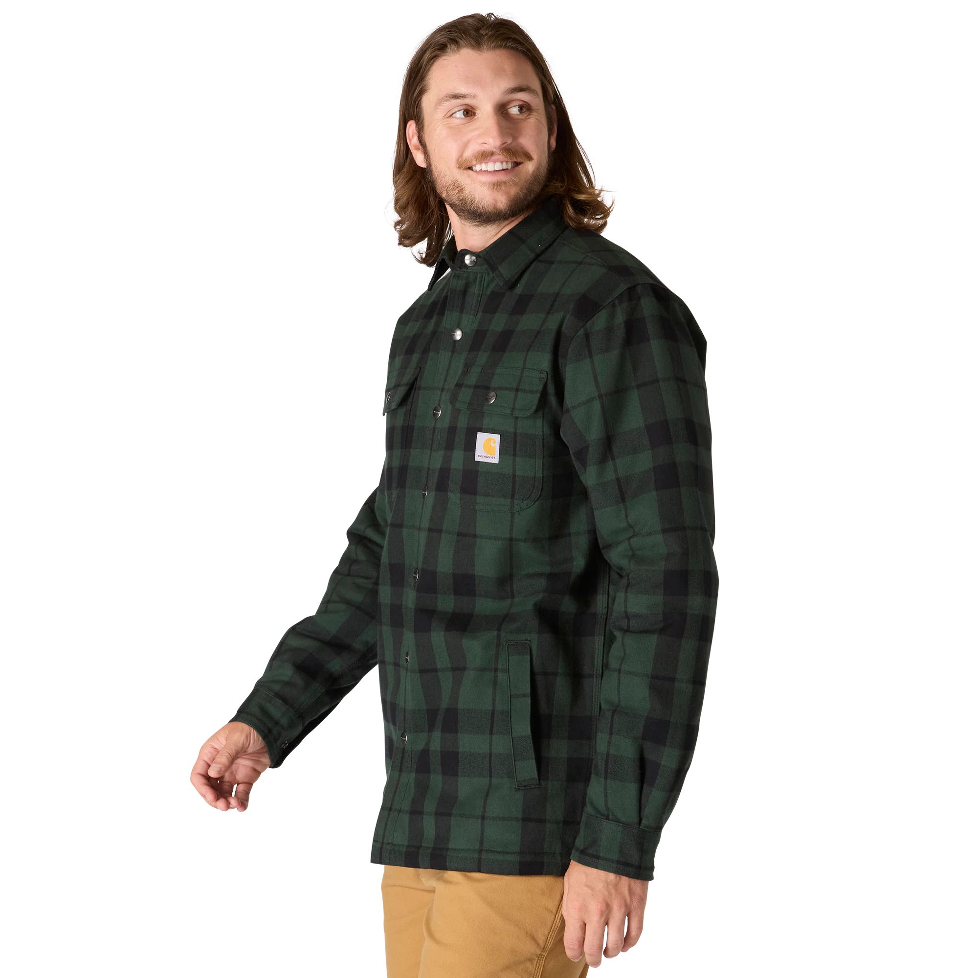 Carhartt Men's Flannel Sherpa Lined Jacket