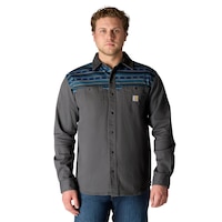 Carhartt Men's Montana Cord Long Sleeve Shirt Front_Flat