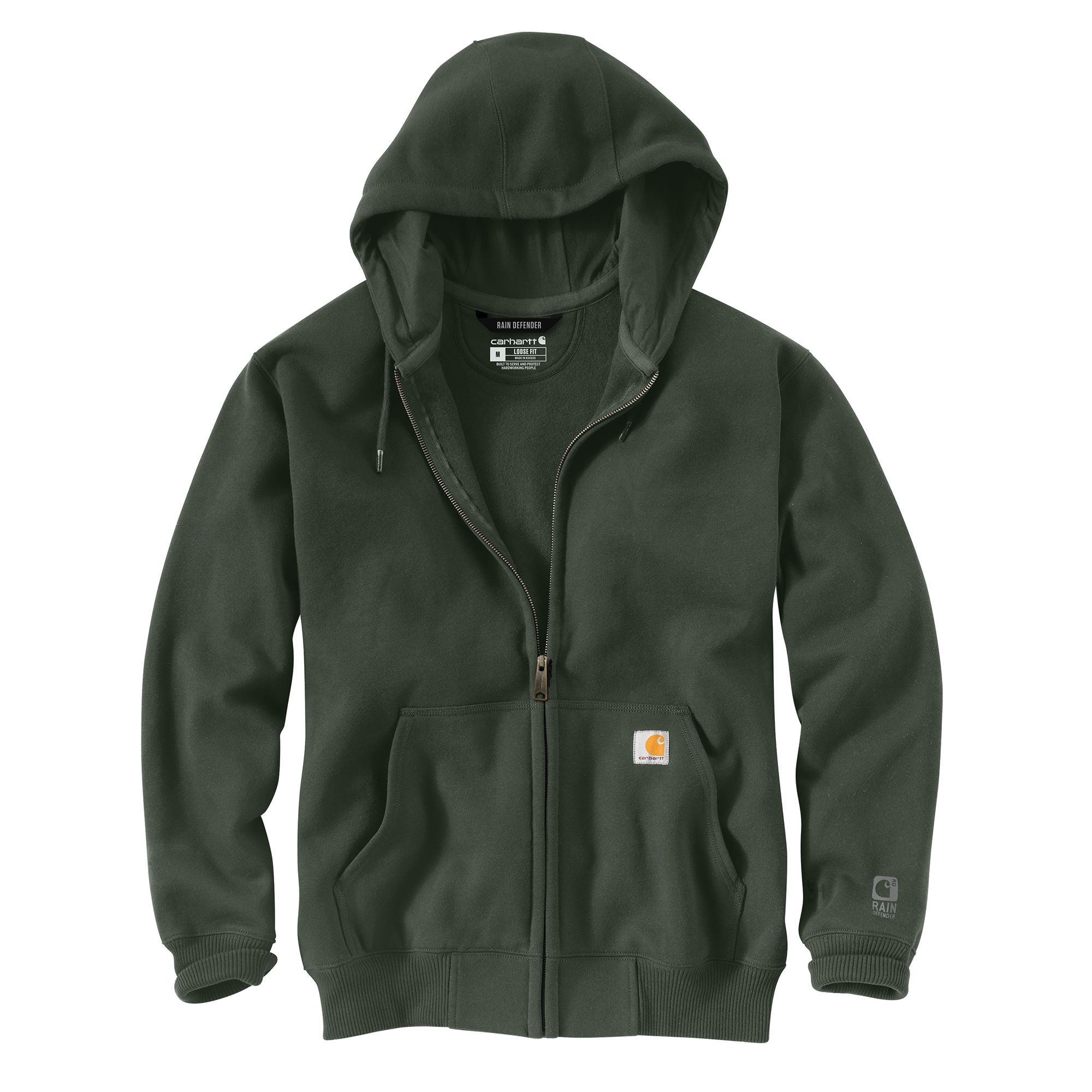 Carhartt Men's Rain Defender® Heavyweight Full Zip Water-Repellent Hoodie