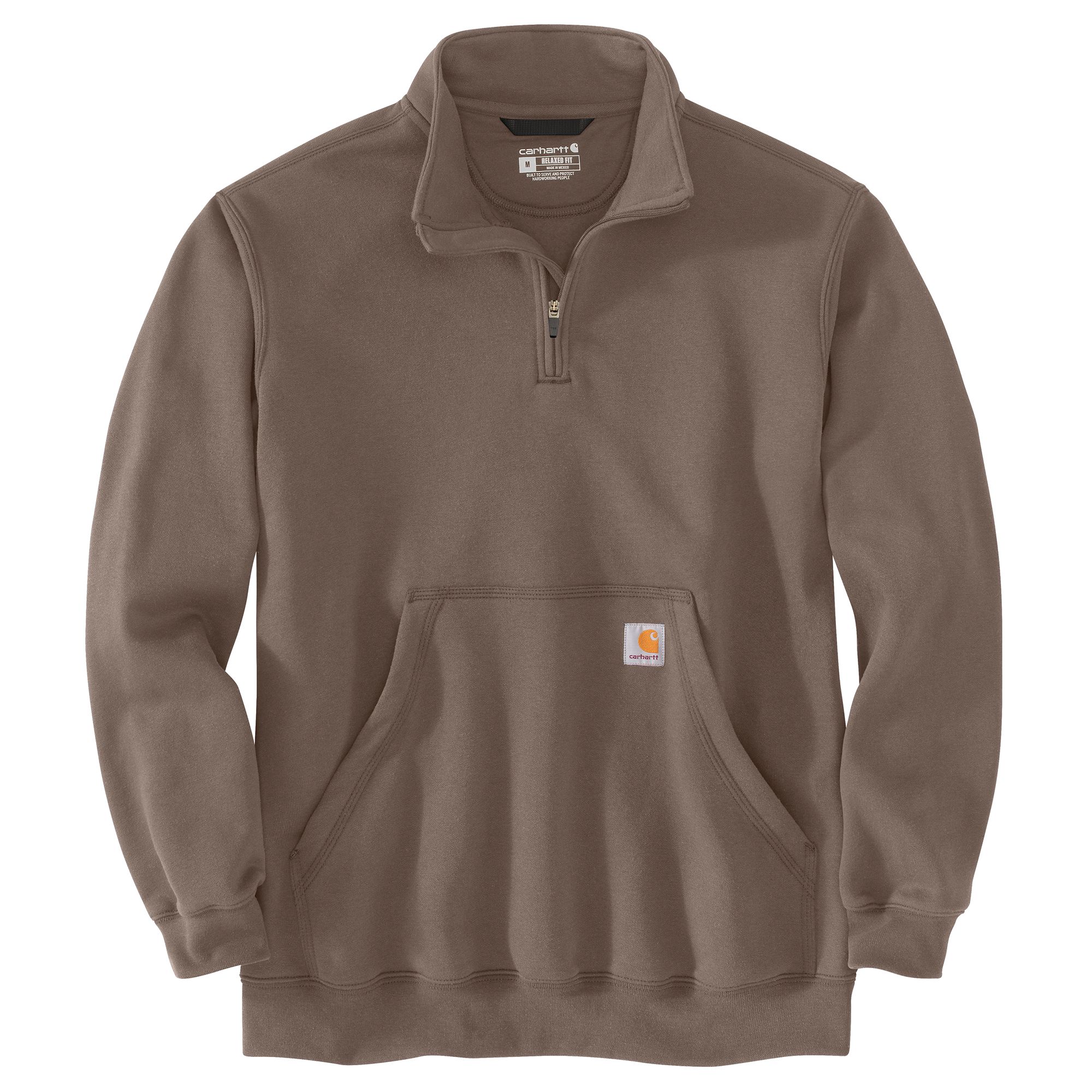 Carhartt Men's Midweight Mock Neck Quarter Zip Sweatshirt
