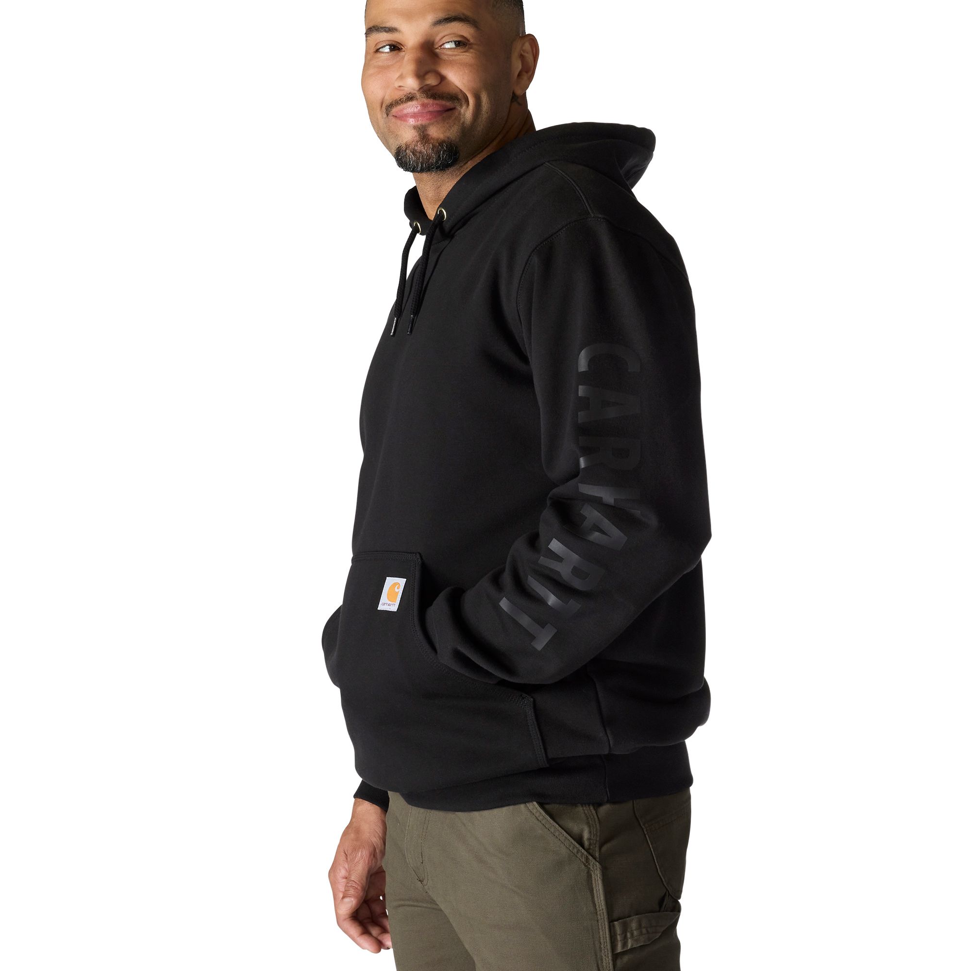 Carhartt Men's Boyfriend Rain Defender® Midweight Graphic Cotton Blend Fleece Hoodie