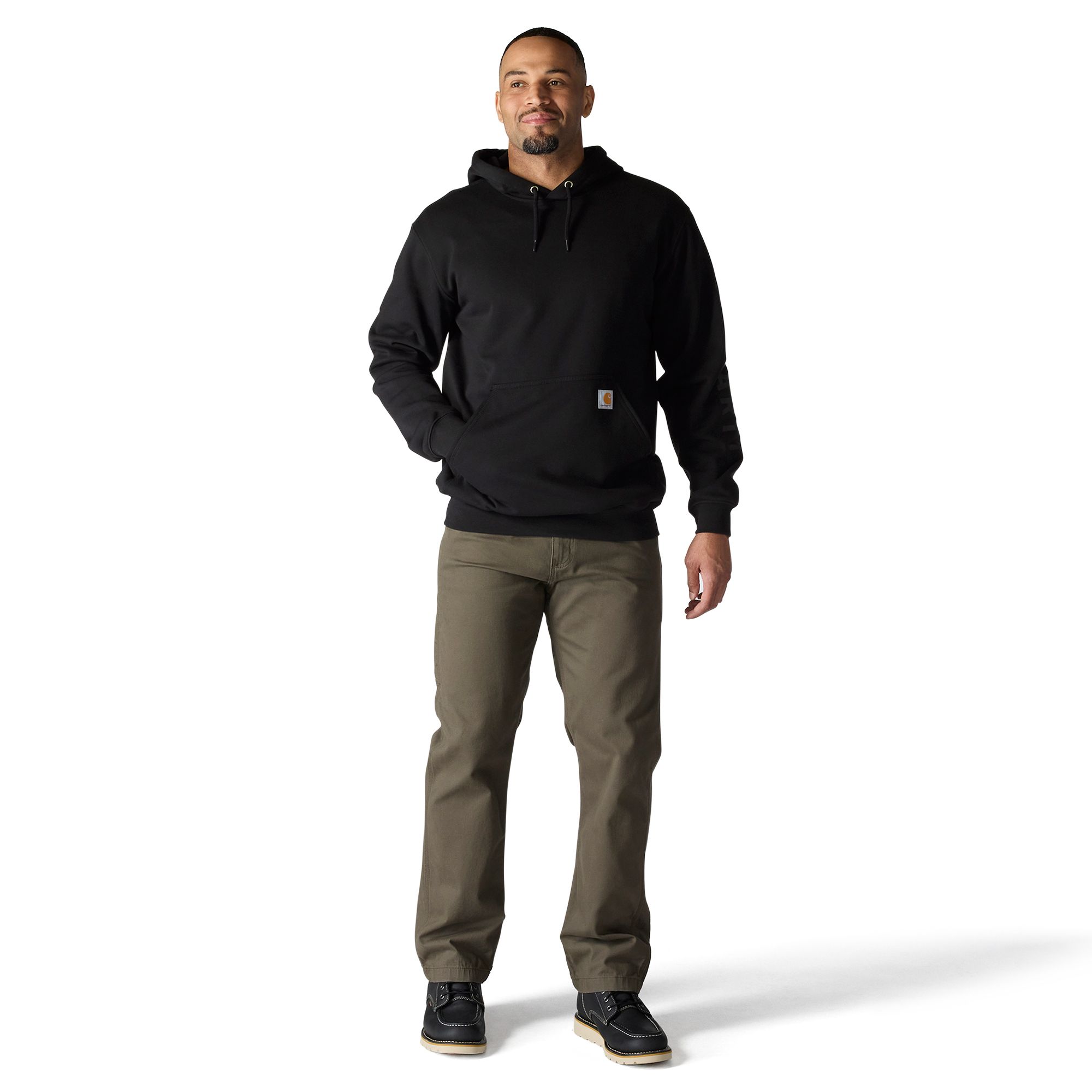 Carhartt Men's Boyfriend Rain Defender® Midweight Graphic Cotton Blend Fleece Hoodie