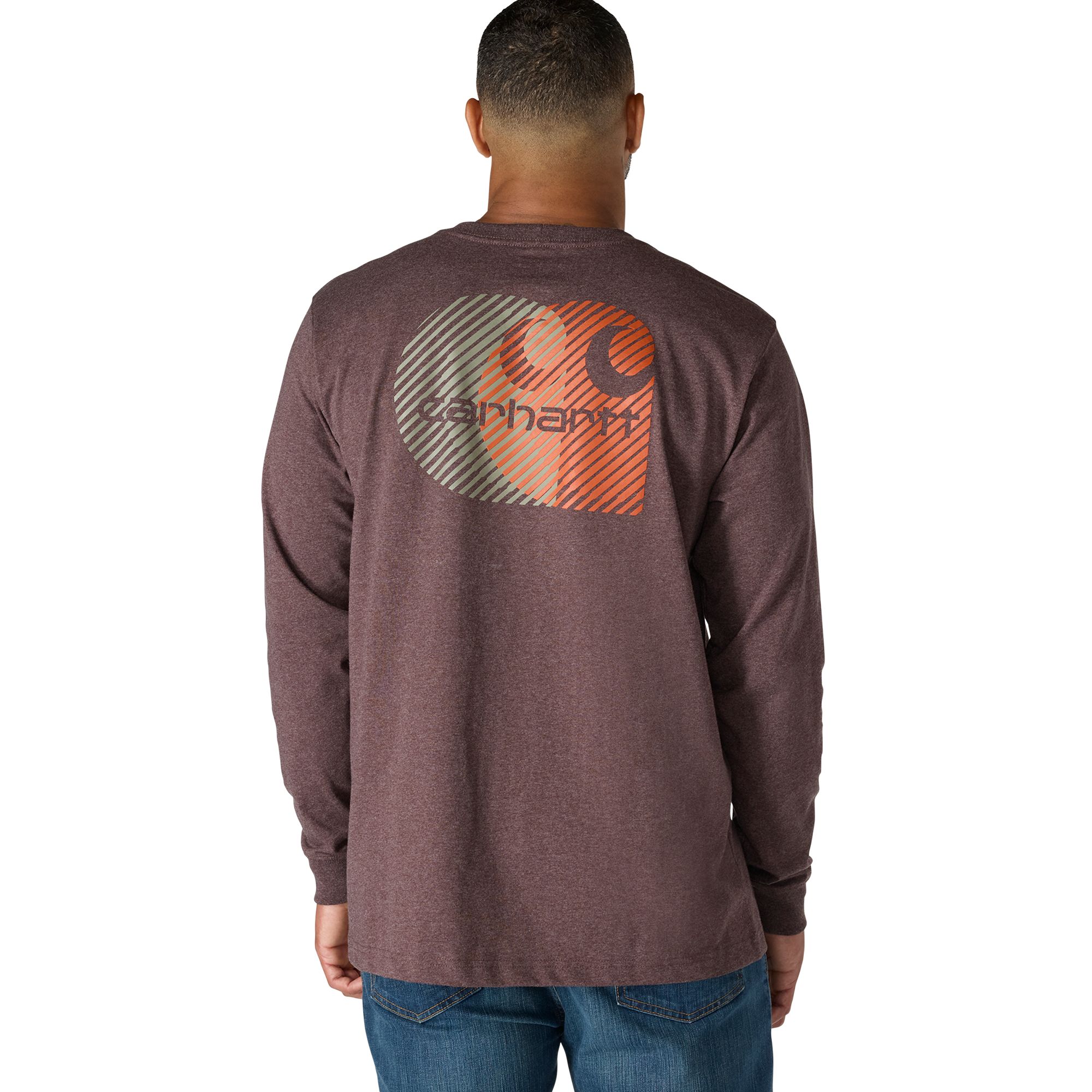 Carhartt Men's Back Graphic Long Sleeve T Shirt