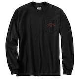 Carhartt Men's Heavyweight Longhorn Long Sleeve T-shirt Front_Flat