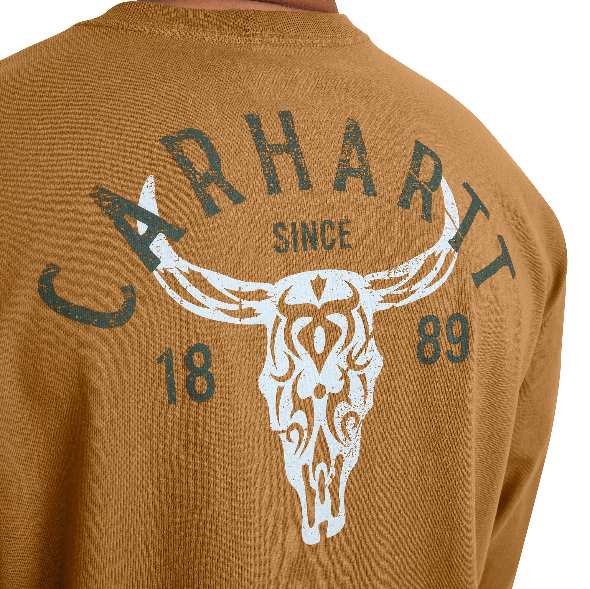 Carhartt Men's Heavyweight Longhorn Long Sleeve T-shirt