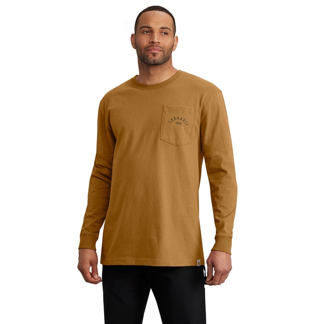 Carhartt Men's Heavyweight Longhorn Long Sleeve T-shirt
