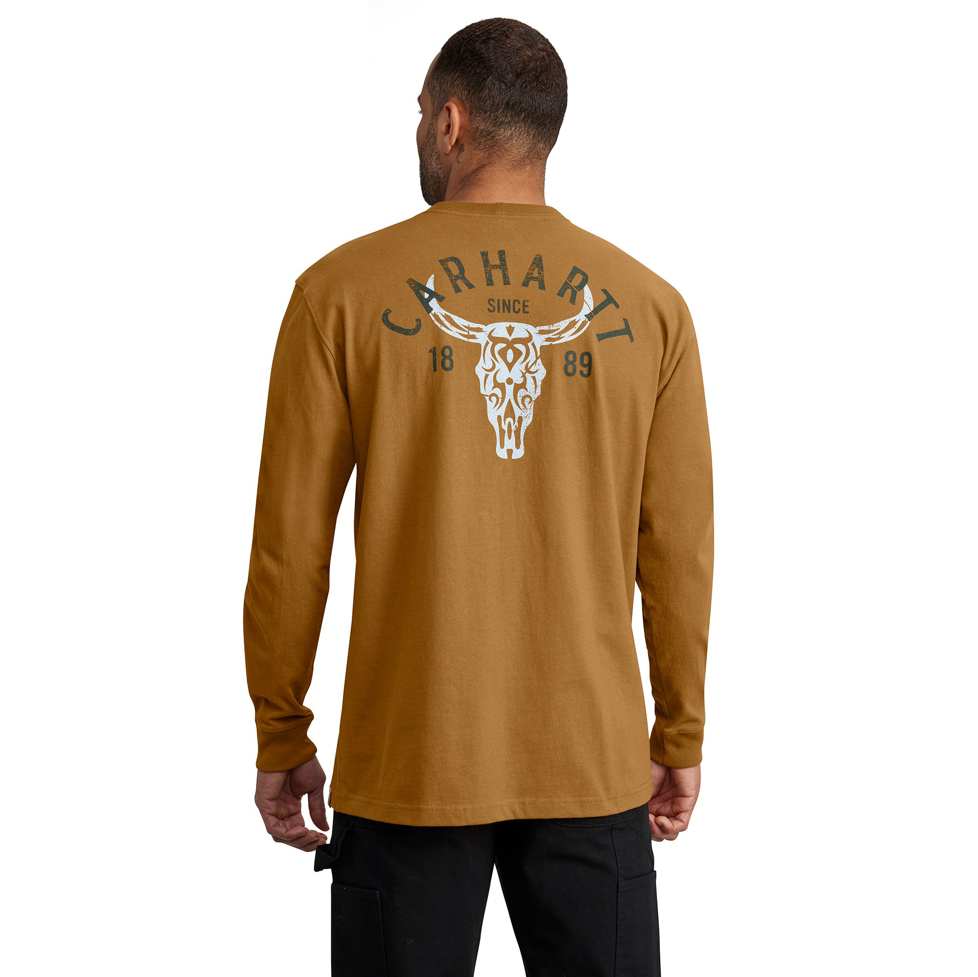 Carhartt Men's Heavyweight Longhorn Long Sleeve T-shirt