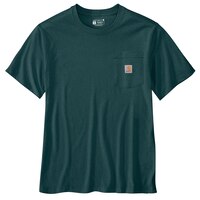Carhartt Men's Lightweight Geo Badge Cotton Blend T-shirt Front_Flat