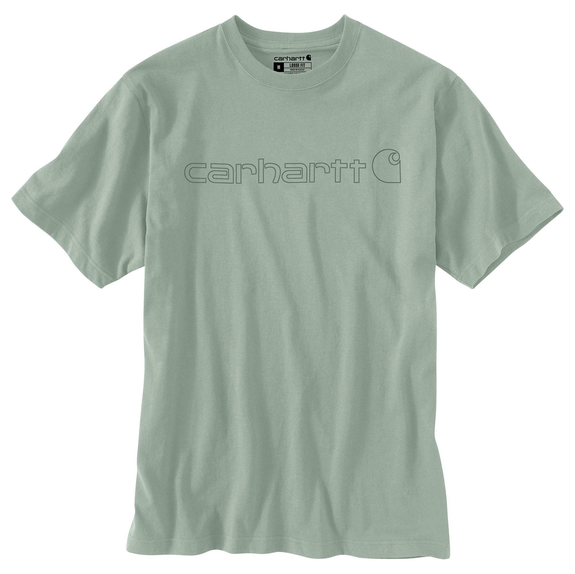 Carhartt Men's Heavyweight Logo Cotton Blend T-shirt