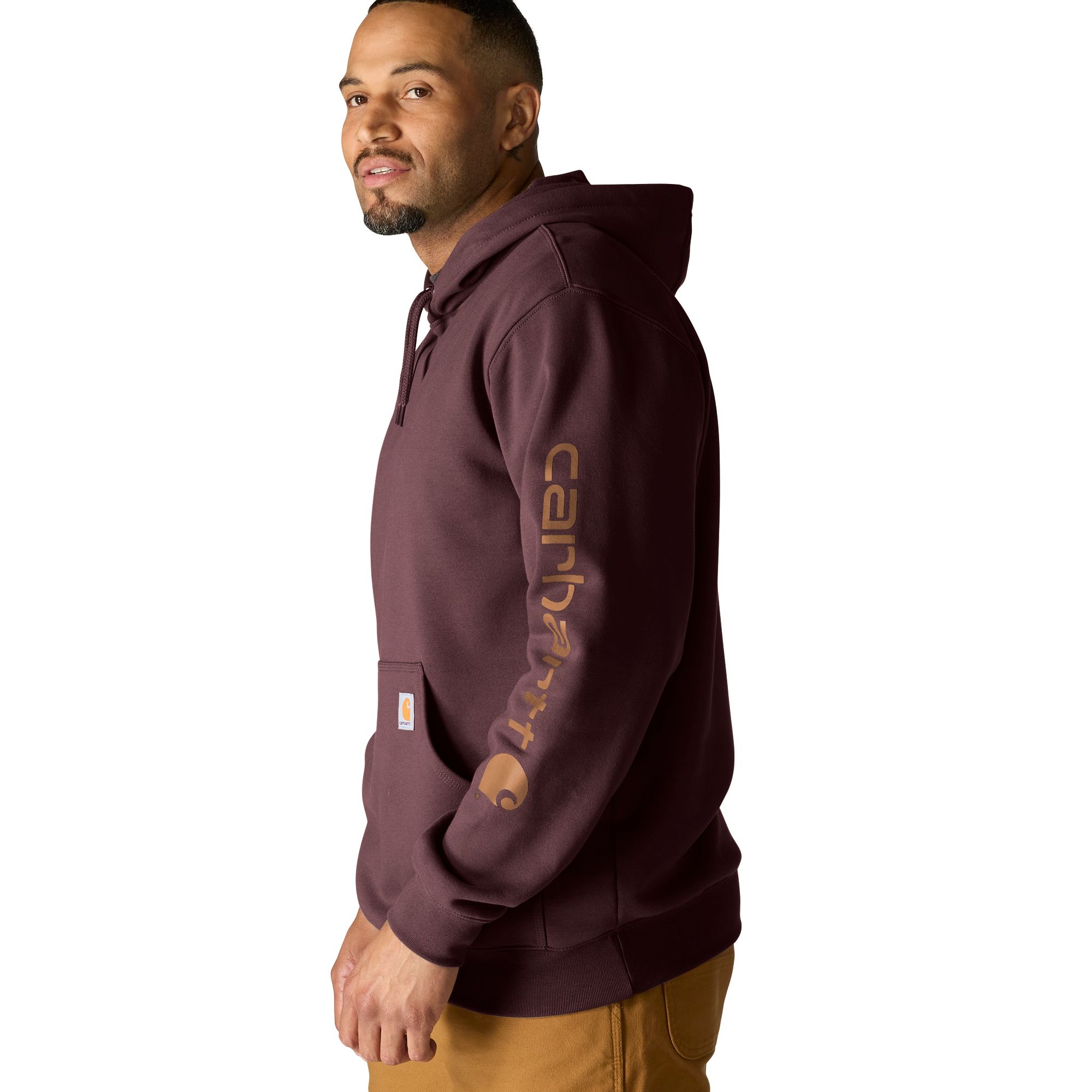Carhartt Men's Logo Sleeve Pullover Hoodie