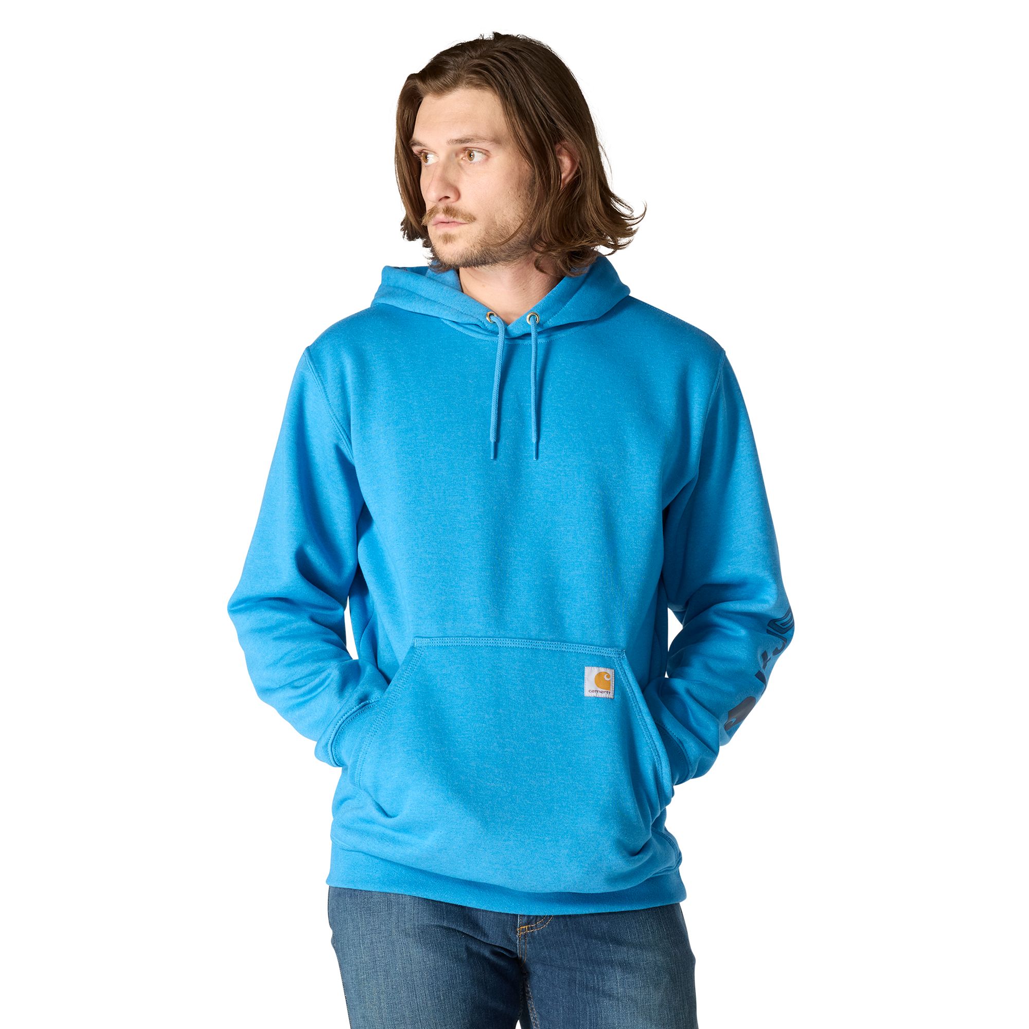 Carhartt Men's Logo Sleeve Pullover Hoodie