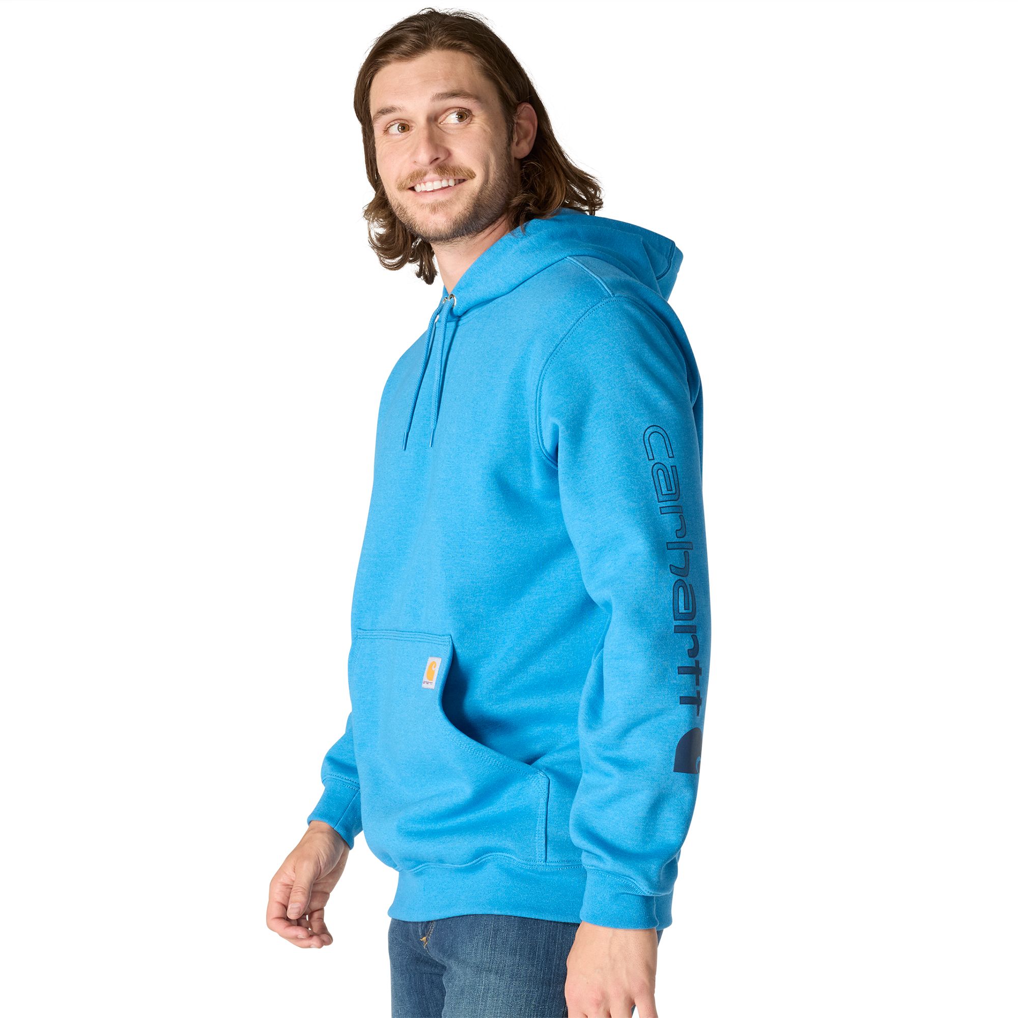 Carhartt Men's Logo Sleeve Pullover Hoodie