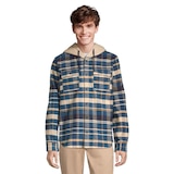 O'Neill Men's Archer Hooded Flannel Shirt Front_Flat