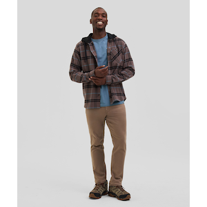 Ripzone Men's Bretton Hooded Flannel Shirt