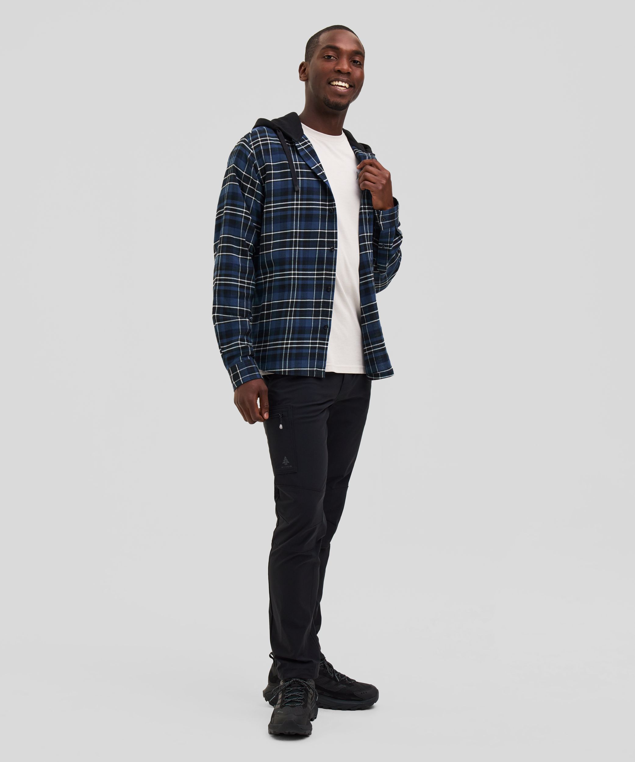 Ripzone Men's Bretton Hooded Flannel Shirt