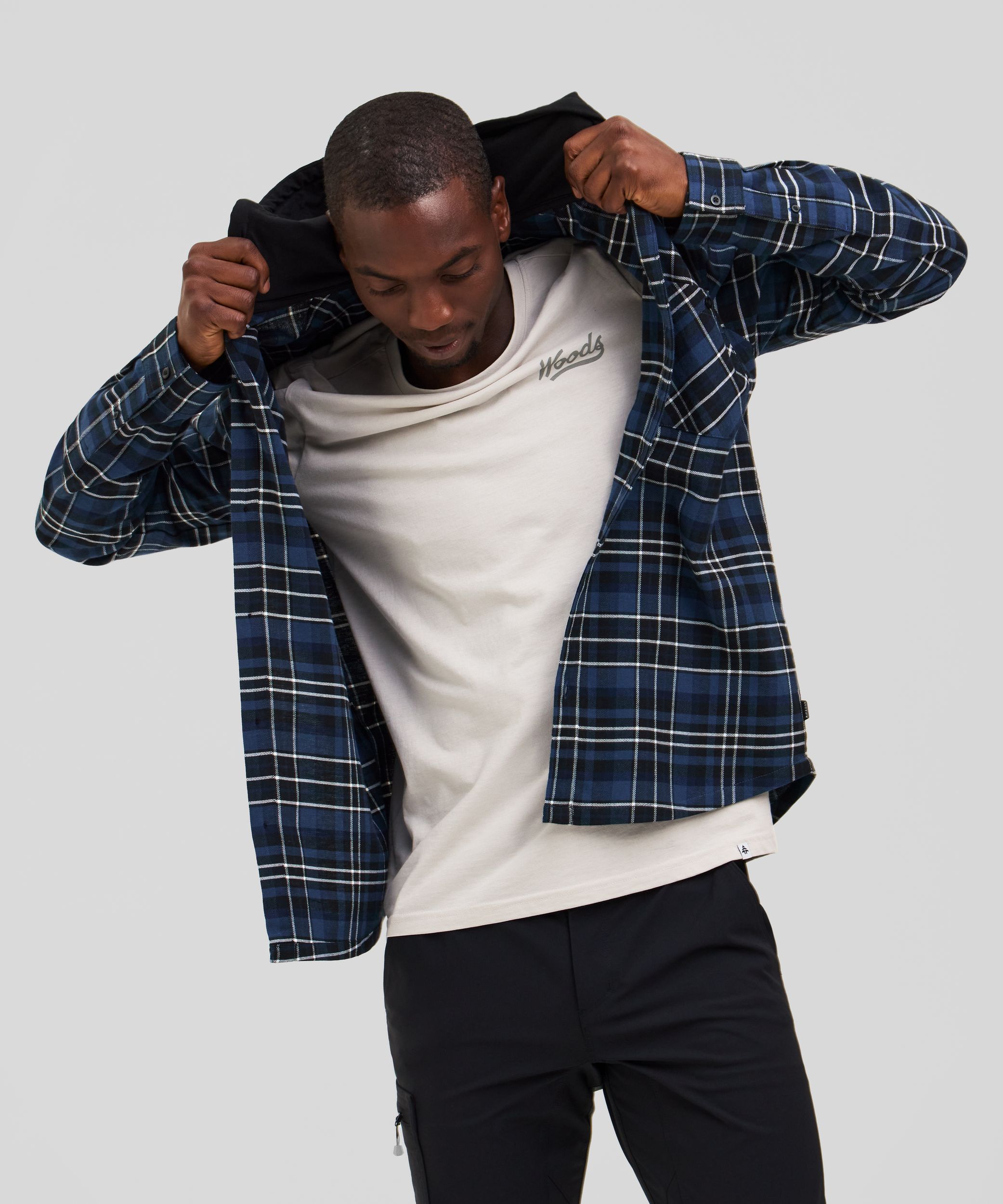Ripzone Men's Bretton Hooded Flannel Shirt