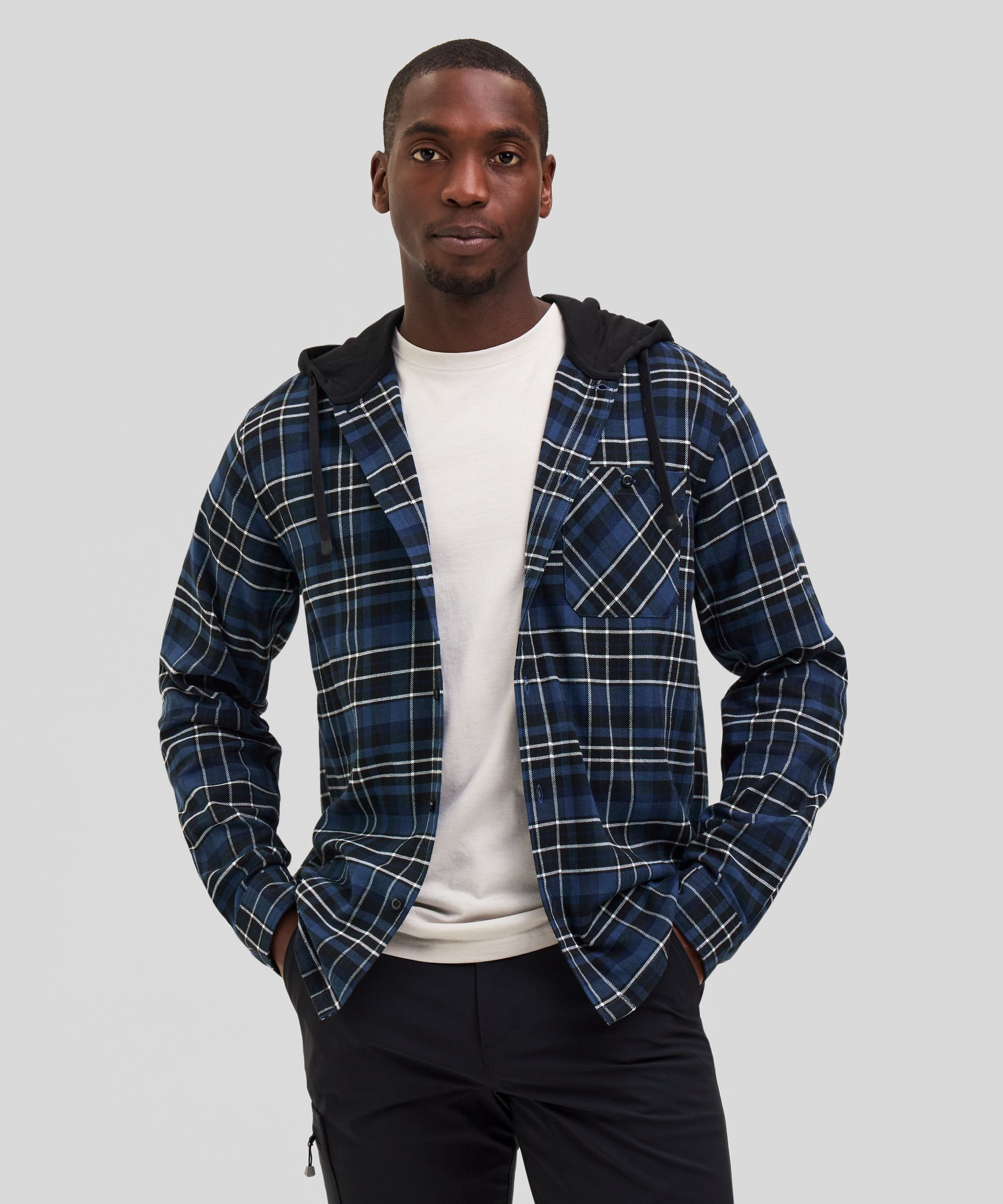 Ripzone Men's Bretton Hooded Flannel Shirt