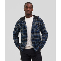 Ripzone Men's Bretton Hooded Flannel Shirt Front_Flat