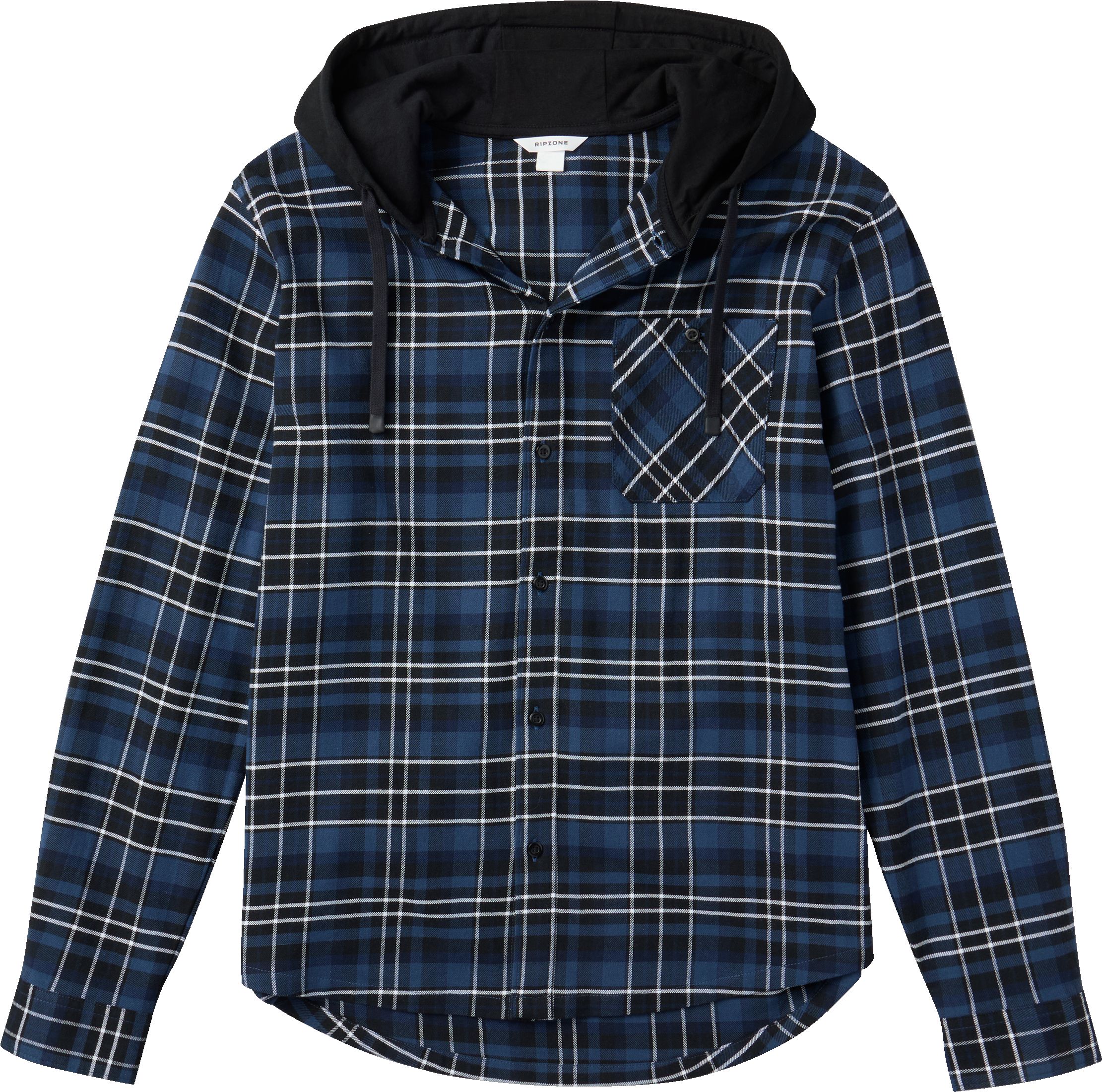 Ripzone Men's Bretton Hooded Flannel Shirt