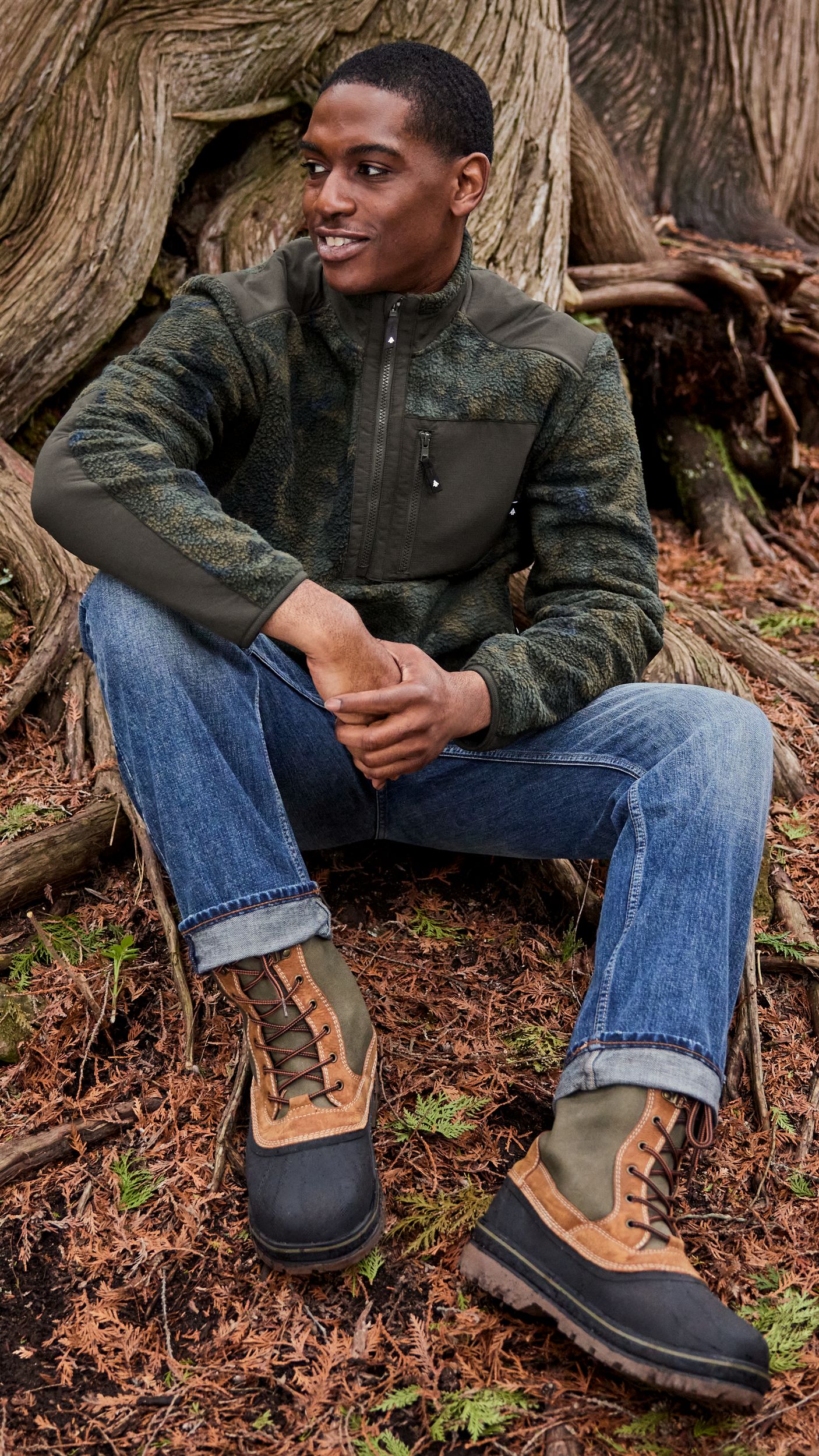 Woods Men's Sheddin 1/4 Zip Relaxed Fit Outdoor Long Sleeve Top