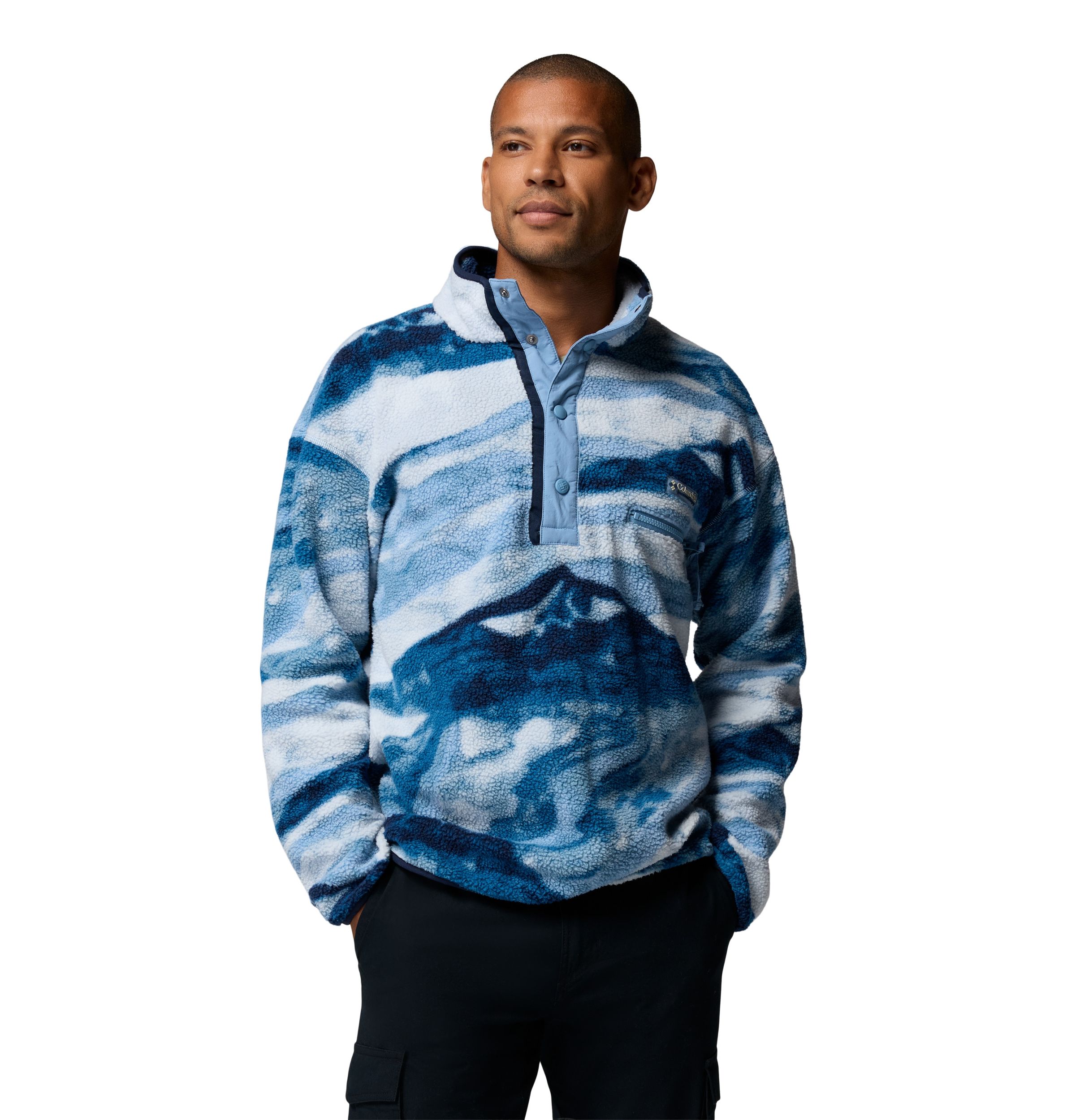 Columbia Men's Helvetia™ II Printed Half Snap Fleece Pullover