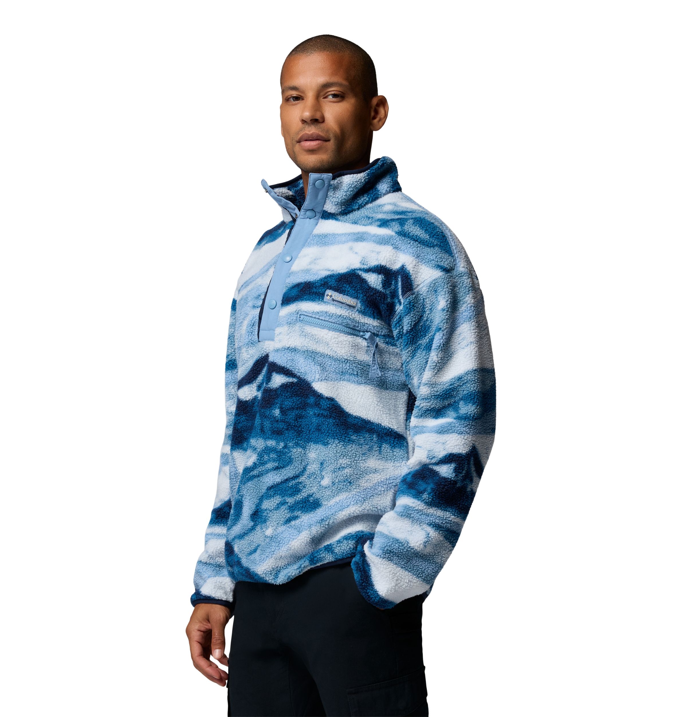 Columbia Men's Helvetia™ II Printed Half Snap Fleece Pullover