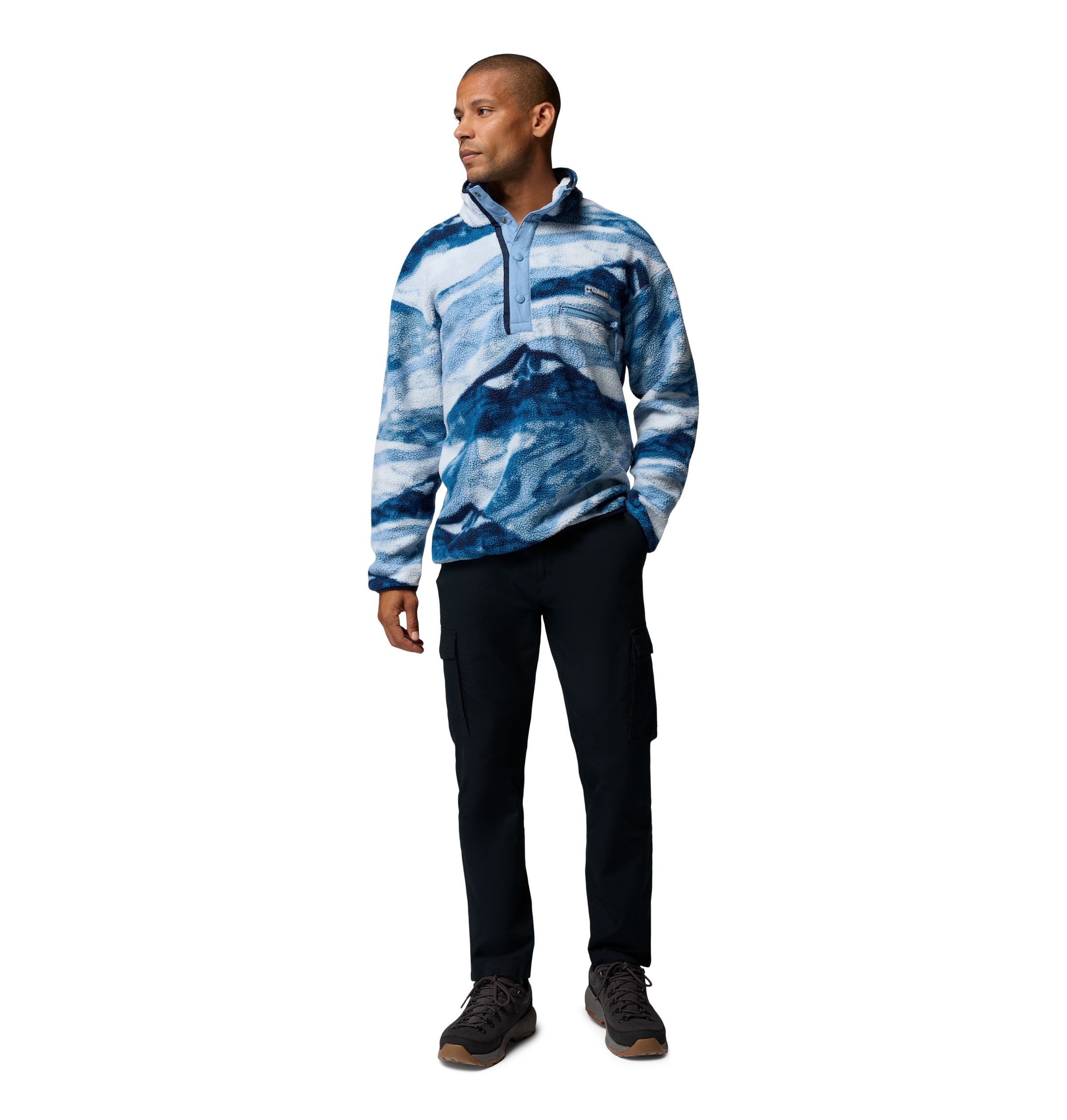 Columbia Men's Helvetia™ II Printed Half Snap Fleece Pullover