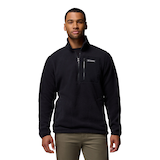 Columbia Men's Jasper Ridge Pebble 1/2 Zip Long Sleeve Fleece Top Front_Flat