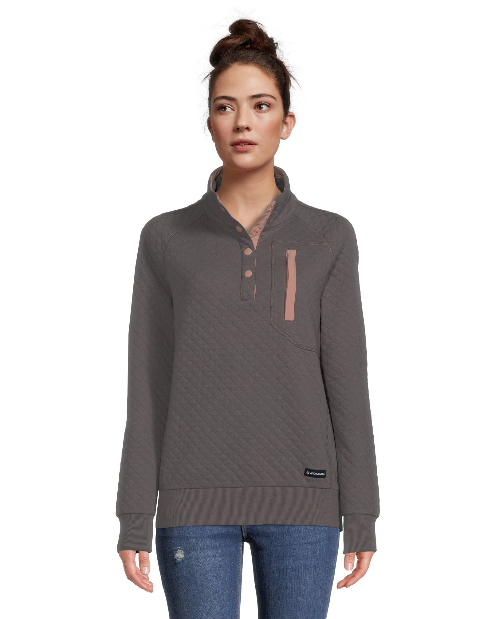 Woods Women's Farnham 2.0 Quilted Sweatshirt