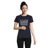 Woods Women's Cayley Graphic T Shirt Front_Flat