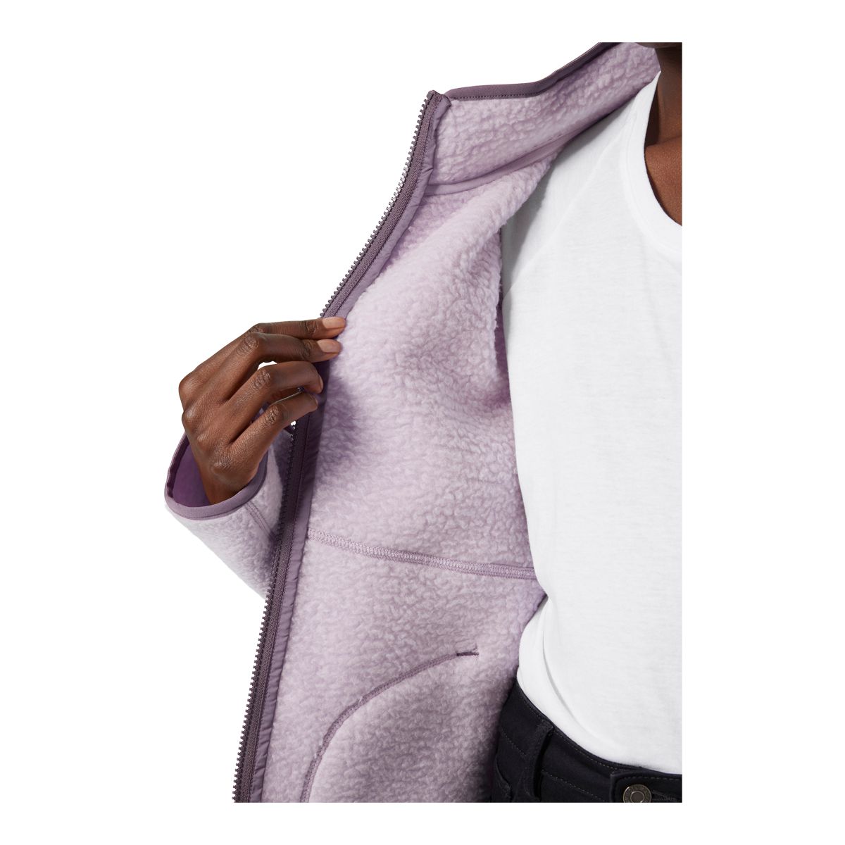 Helly Hansen Women's Imperial Zip Up Pile Fleece Jacket CloseUp