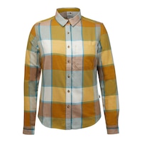 The North Face Women's Berkeley Long Sleeve Button Up Plaid Shirt Front_Flat