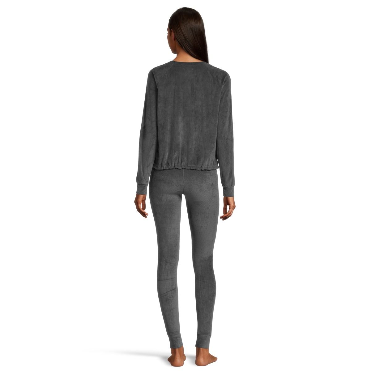 Hurley Women's Lounge Set, Long Sleeve Top and Leggings