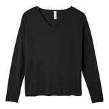 Friday FWD Women's Modal Minimal Long Sleeve T Shirt Front_Flat